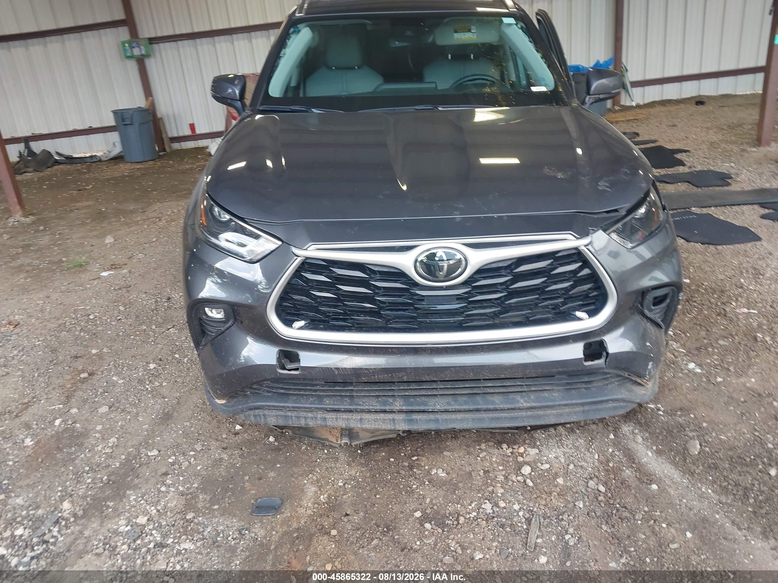 2021 Toyota Highlander Xle Gray vin: 5TDGZRAH2MS031640