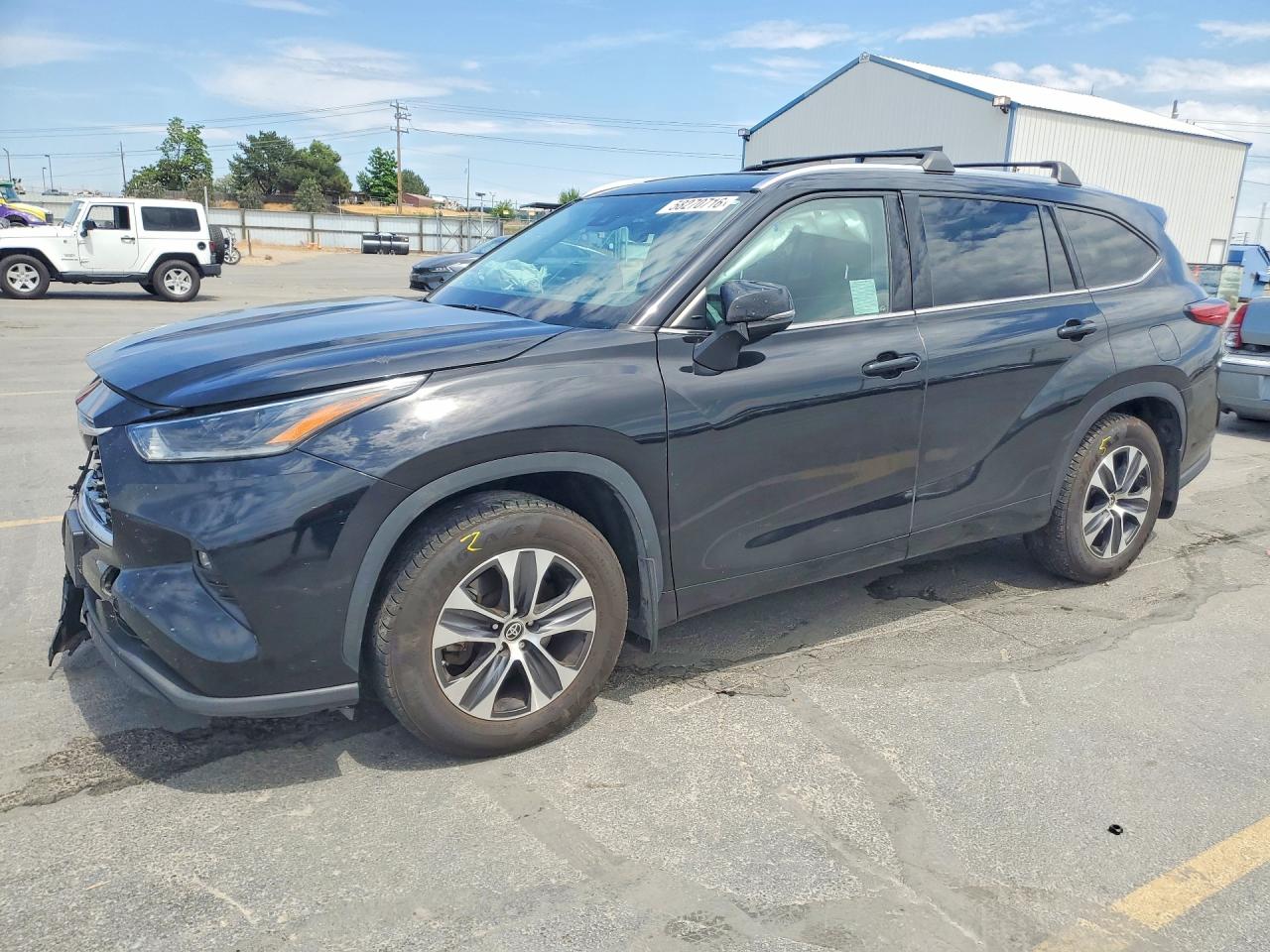 2021 Toyota Highlander Xle Черный vin: 5TDGZRAH3MS069457