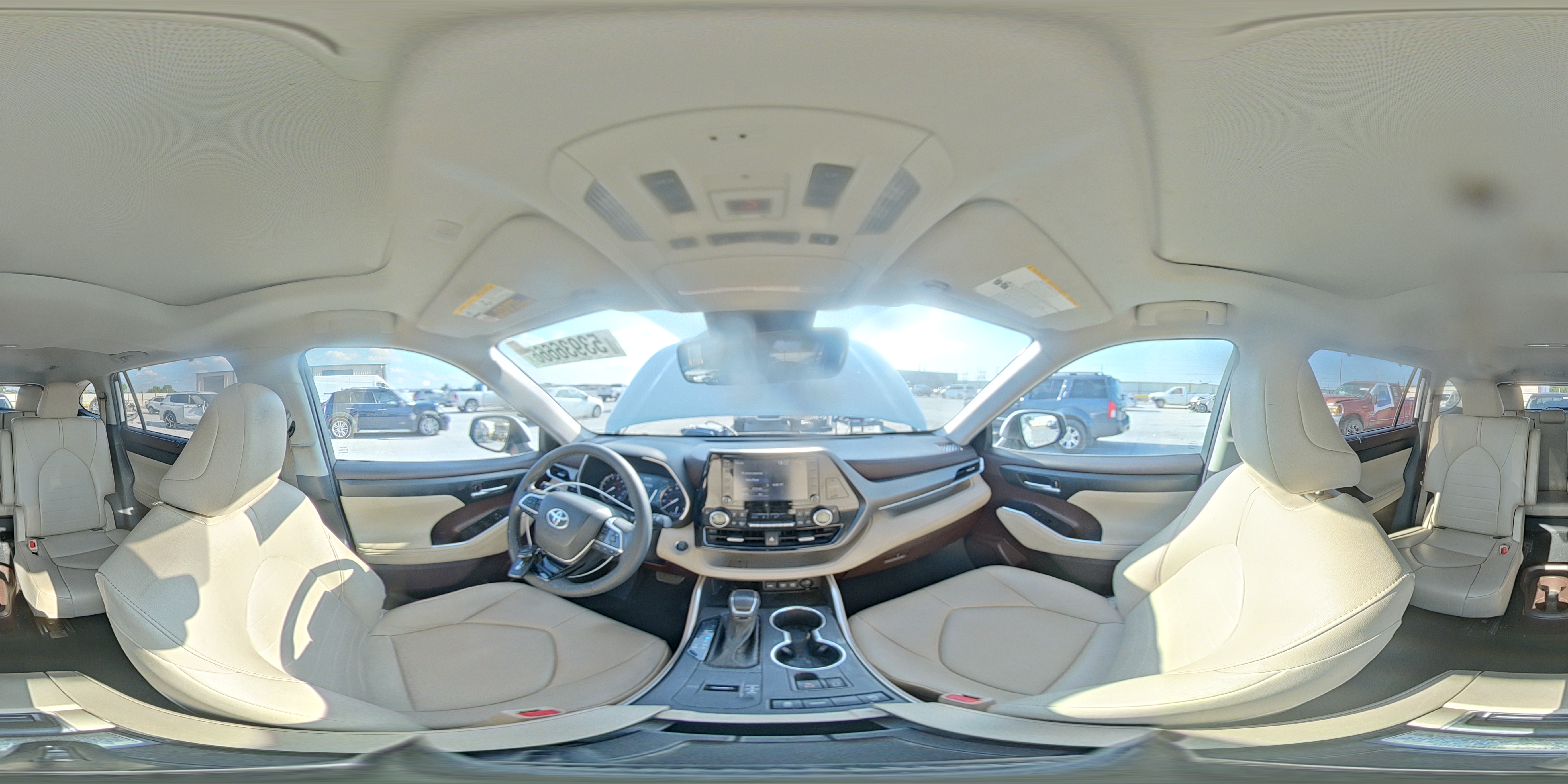 2021 Toyota Highlander Xle White vin: 5TDGZRAH4MS043286