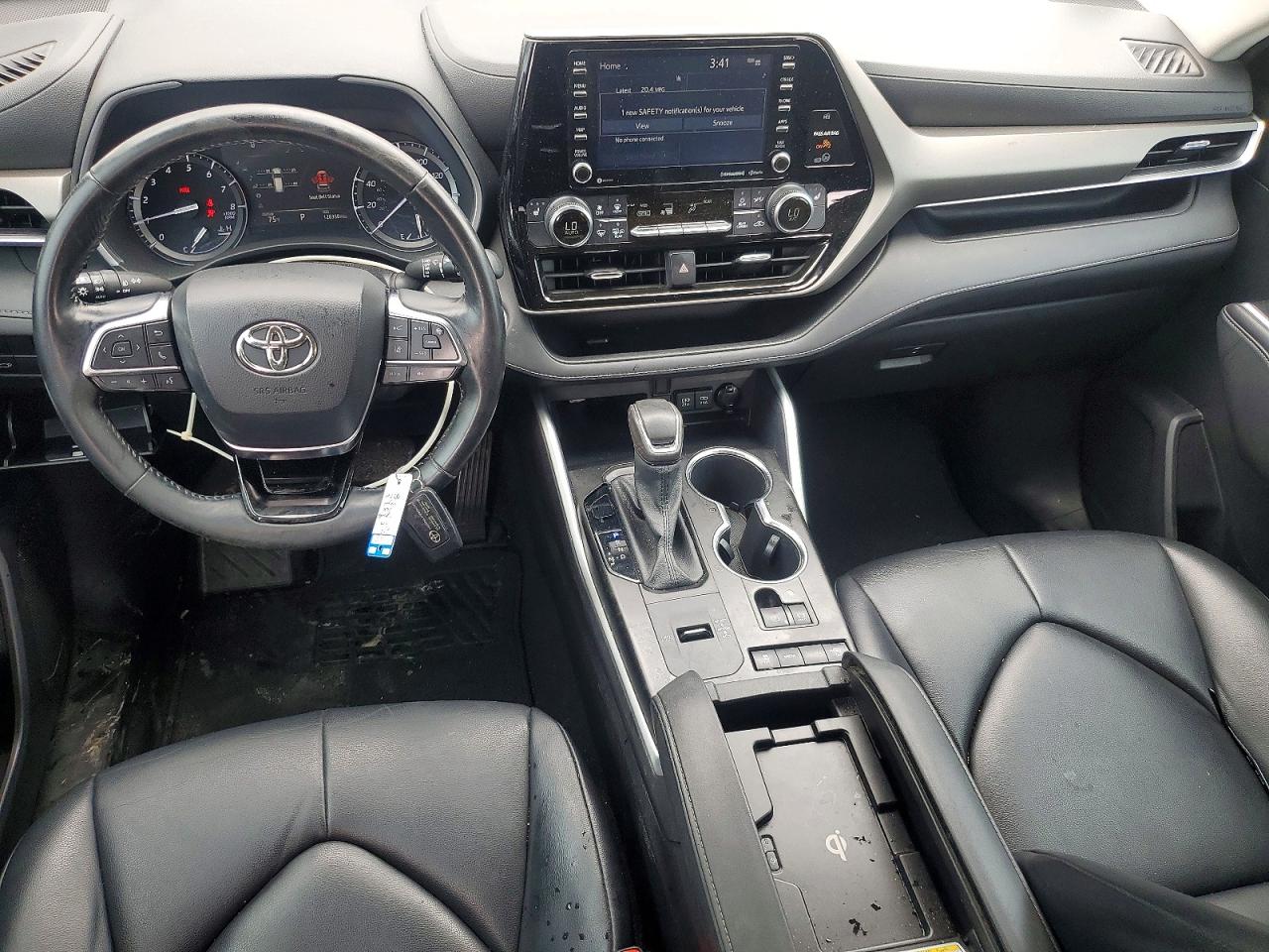 2021 Toyota Highlander Xle Gray vin: 5TDGZRAH6MS515164
