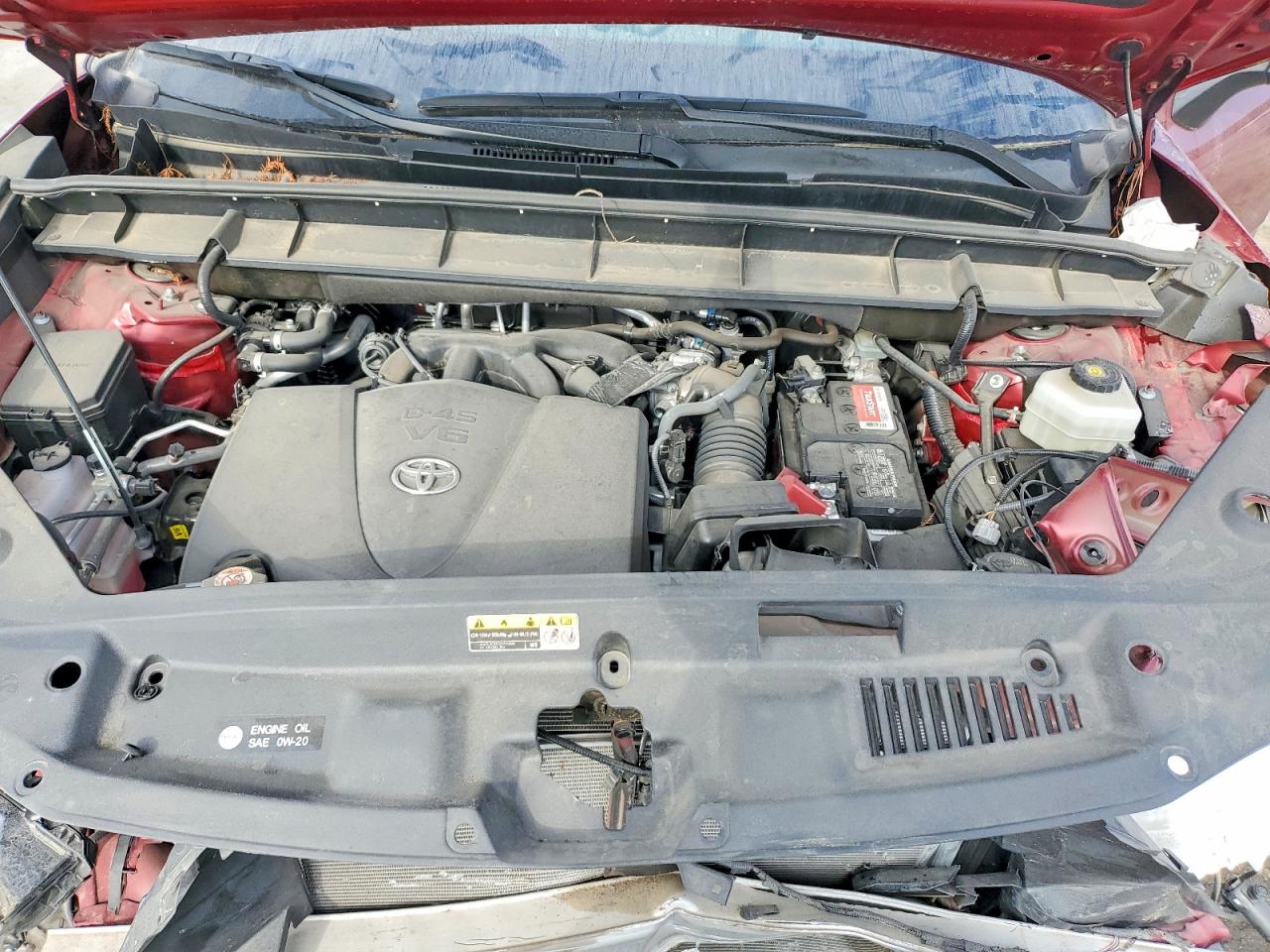 2021 Toyota Highlander Xle Red vin: 5TDHZRAH7MS078747