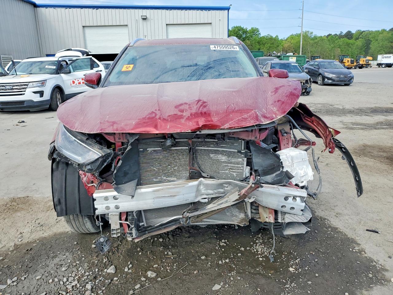 2021 Toyota Highlander Xle Red vin: 5TDHZRAH7MS078747