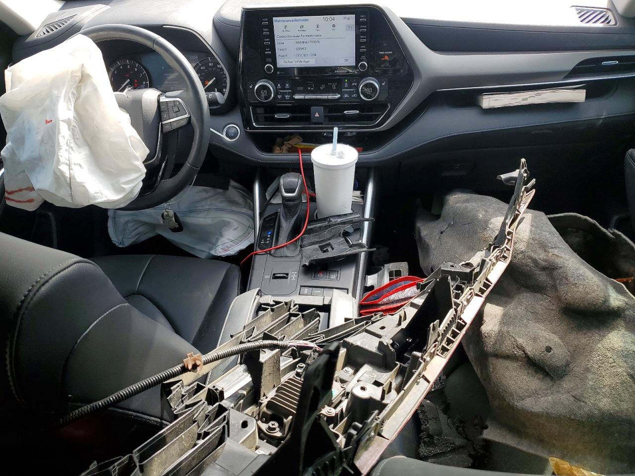 2021 Toyota Highlander Xle Red vin: 5TDHZRAH7MS078747