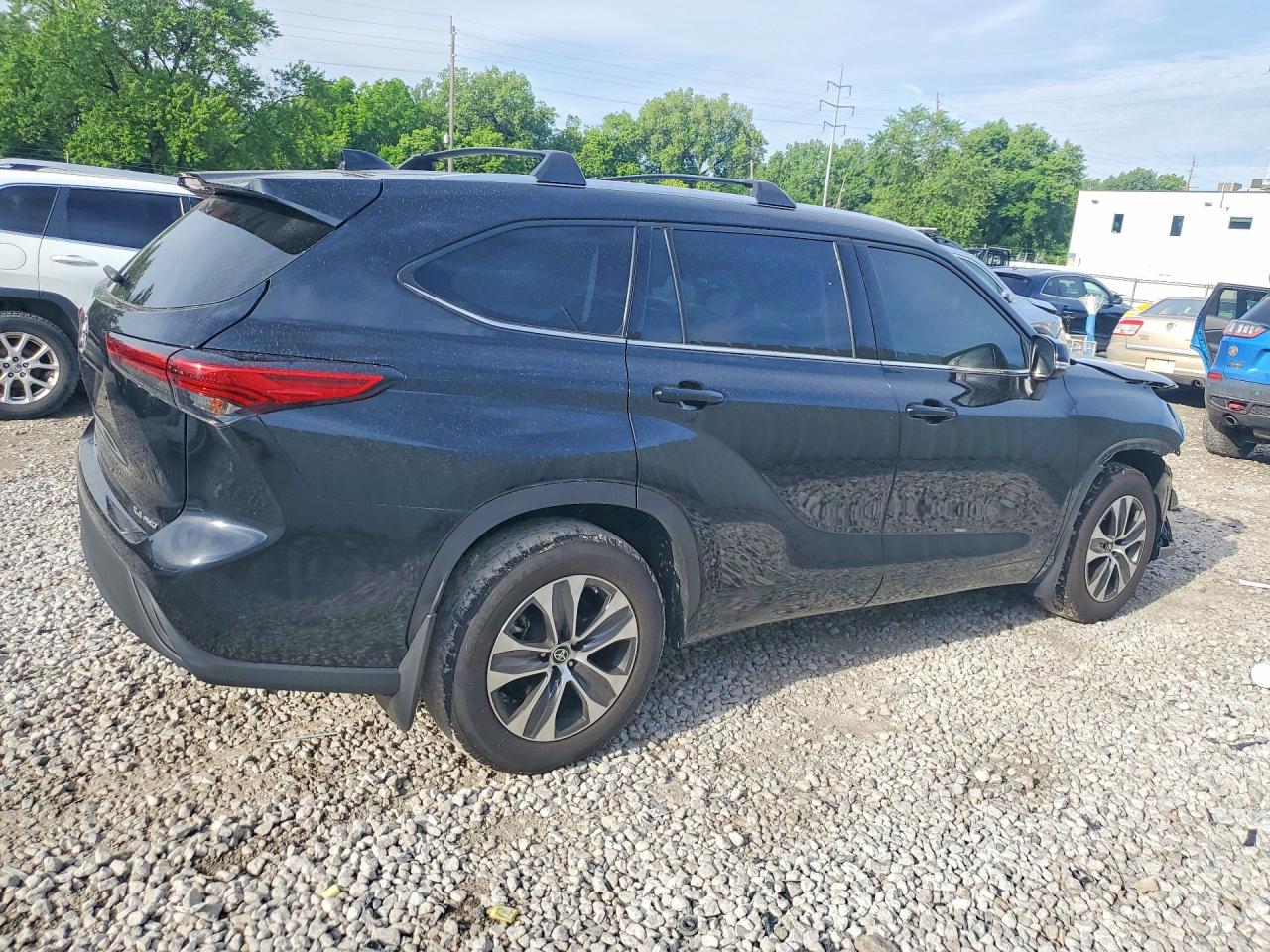 2021 Toyota Highlander Xle Black vin: 5TDHZRBH7MS546135
