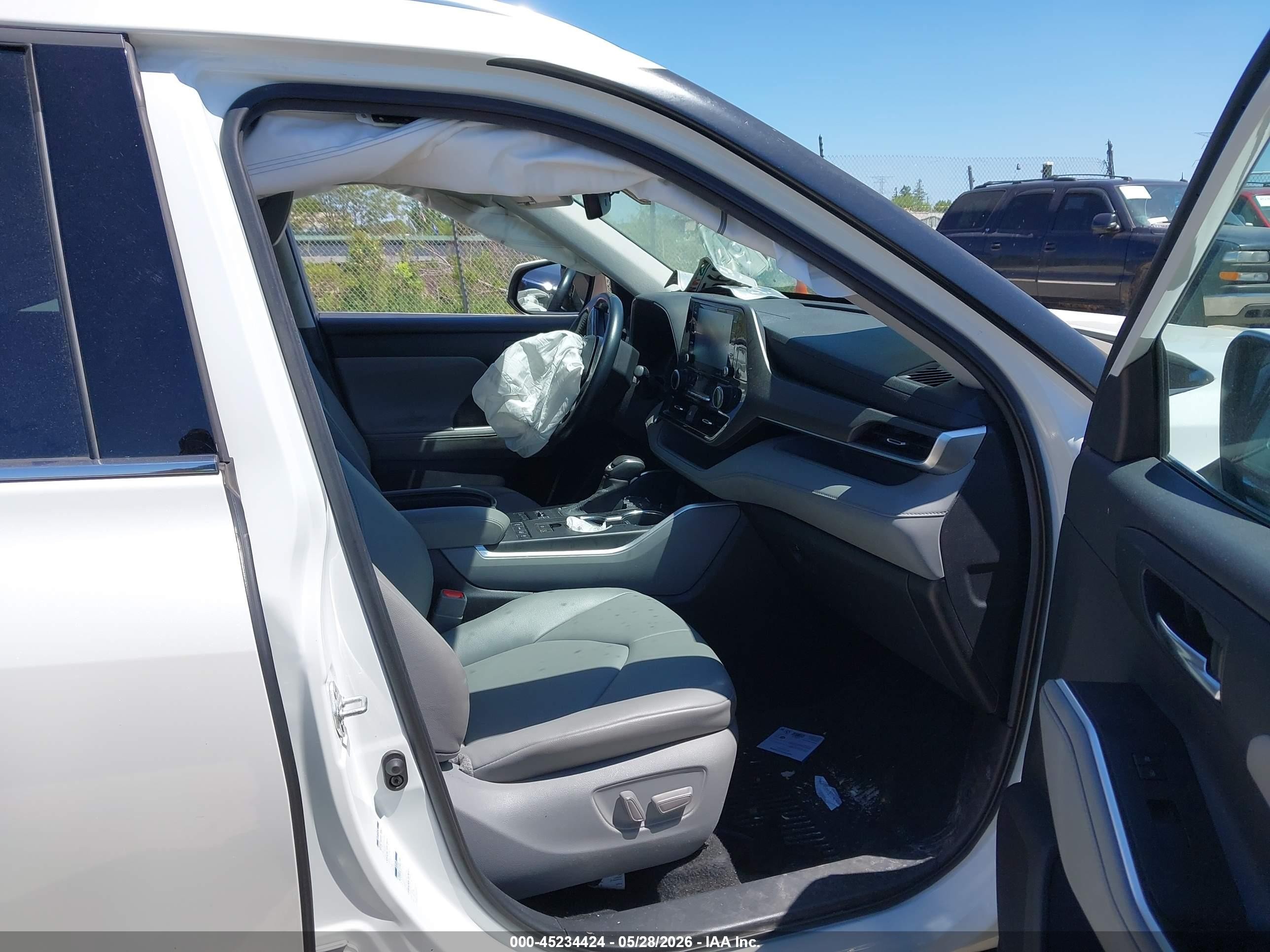 2020 Toyota Highlander Xle Белый vin: 5TDHZRBH9LS502717