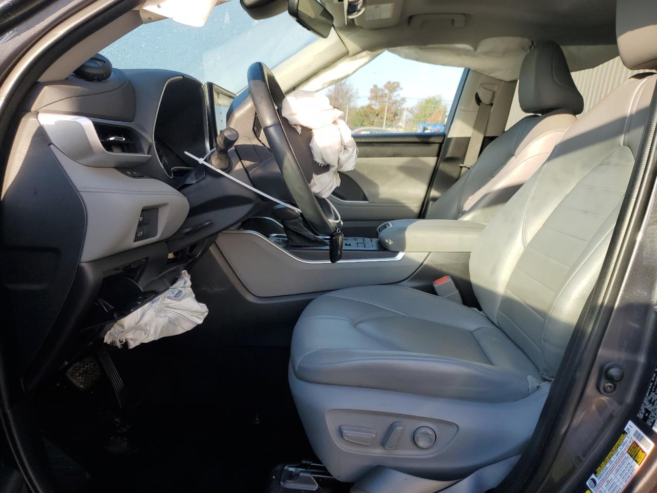 2021 Toyota Highlander Xle Gray vin: 5TDHZRBH9MS107079