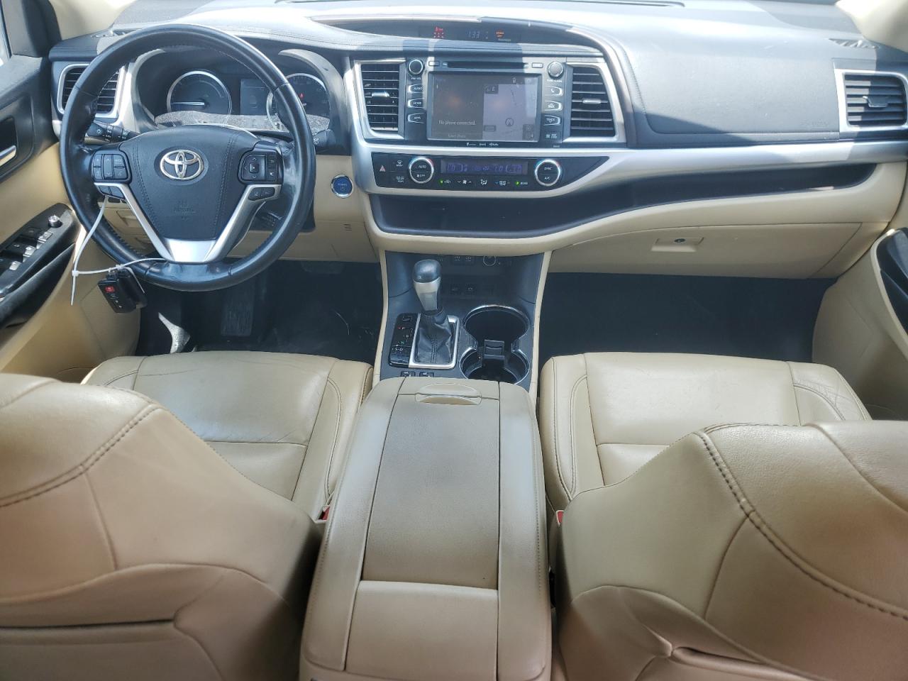 2018 Toyota Highlander Hybrid Белый vin: 5TDJGRFH1JS046727