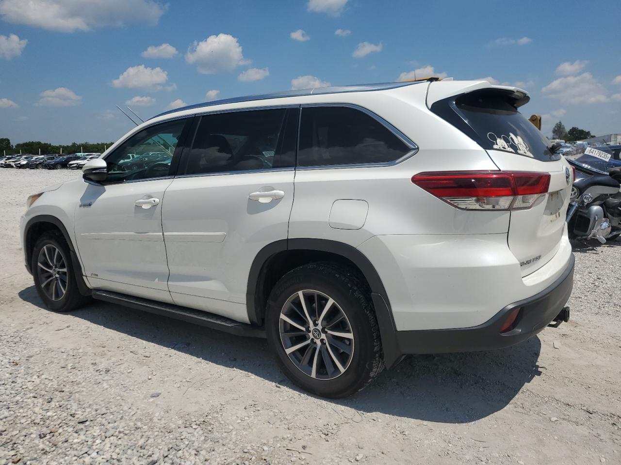 2018 Toyota Highlander Hybrid Белый vin: 5TDJGRFH1JS046727