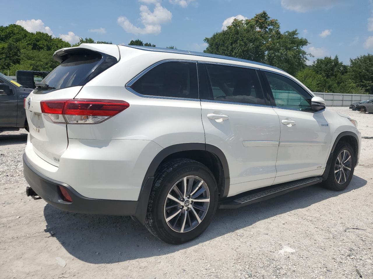 2018 Toyota Highlander Hybrid Белый vin: 5TDJGRFH1JS046727