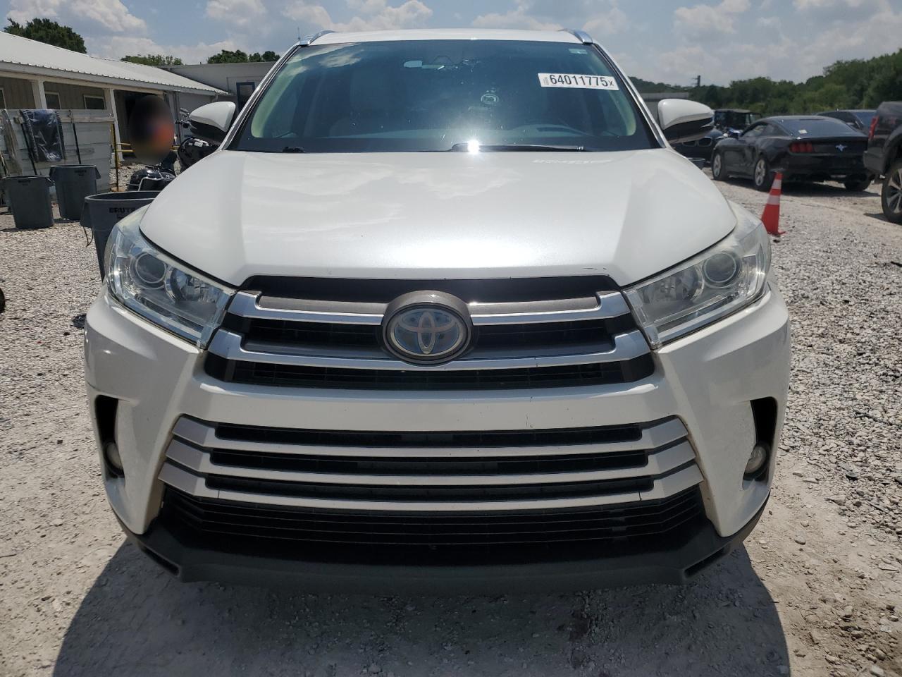 2018 Toyota Highlander Hybrid Белый vin: 5TDJGRFH1JS046727