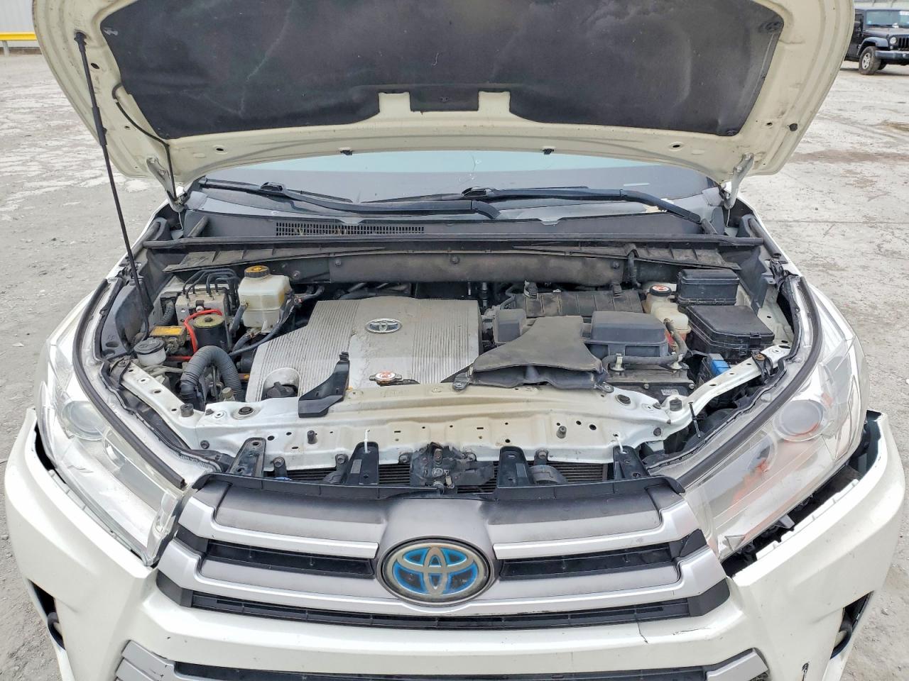 2018 Toyota Highlander Hybrid Xle White vin: 5TDJGRFH4JS051842