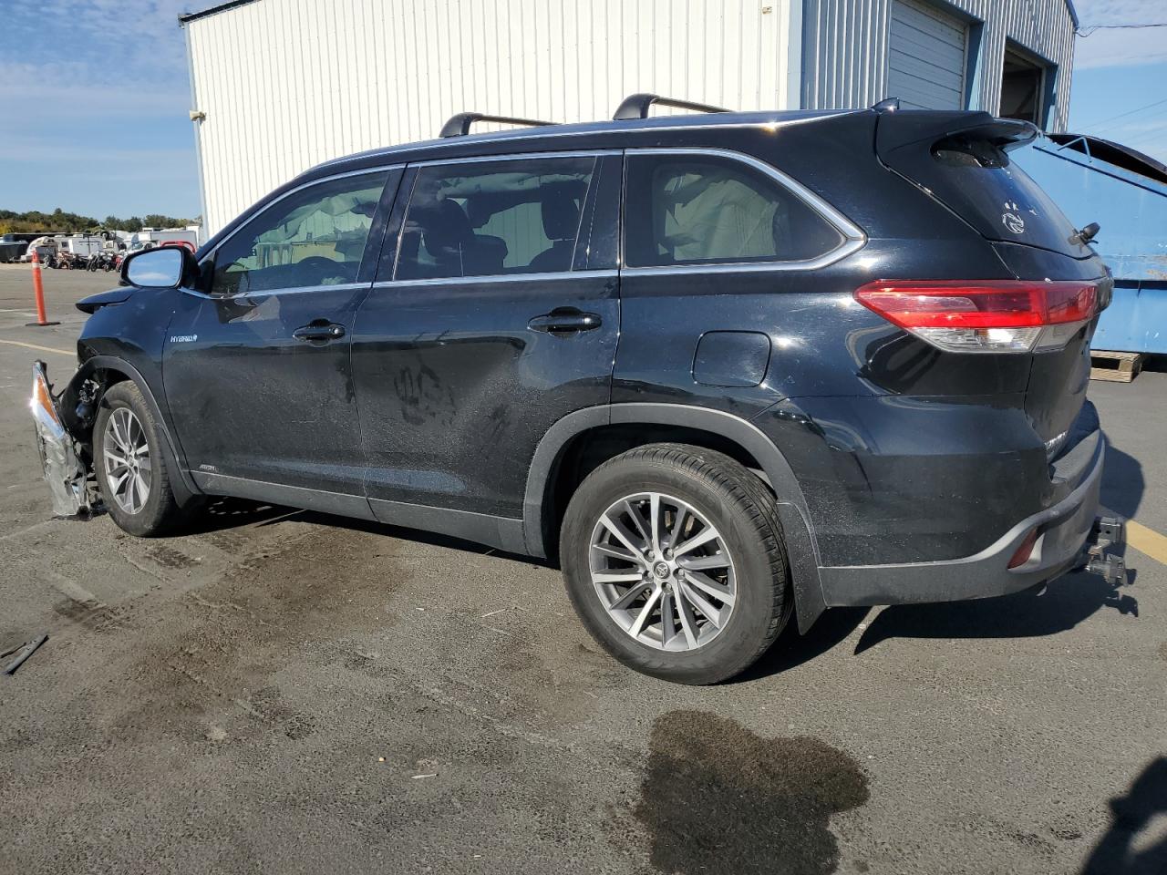 2019 Toyota Highlander Hybrid Black vin: 5TDJGRFH4KS075012