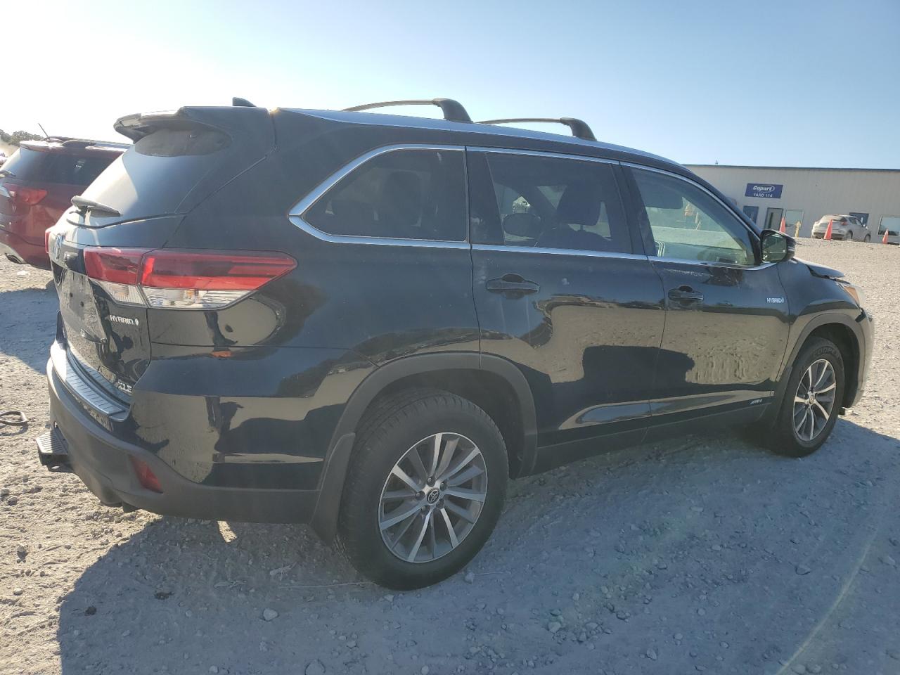 2019 Toyota Highlander Hybrid Черный vin: 5TDJGRFH5KS079053