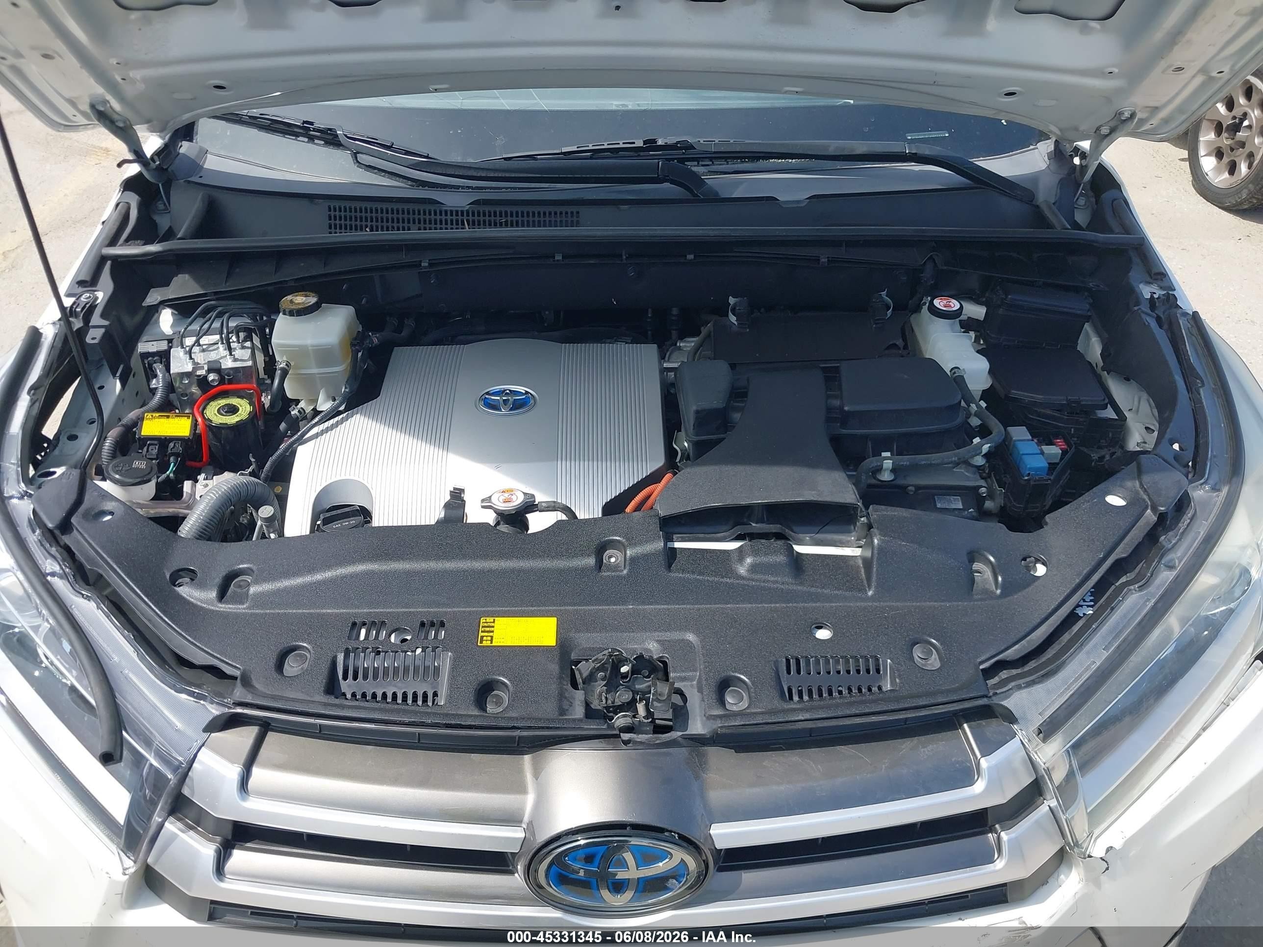 2018 Toyota Highlander Hybrid Xle Белый vin: 5TDJGRFH7JS042293