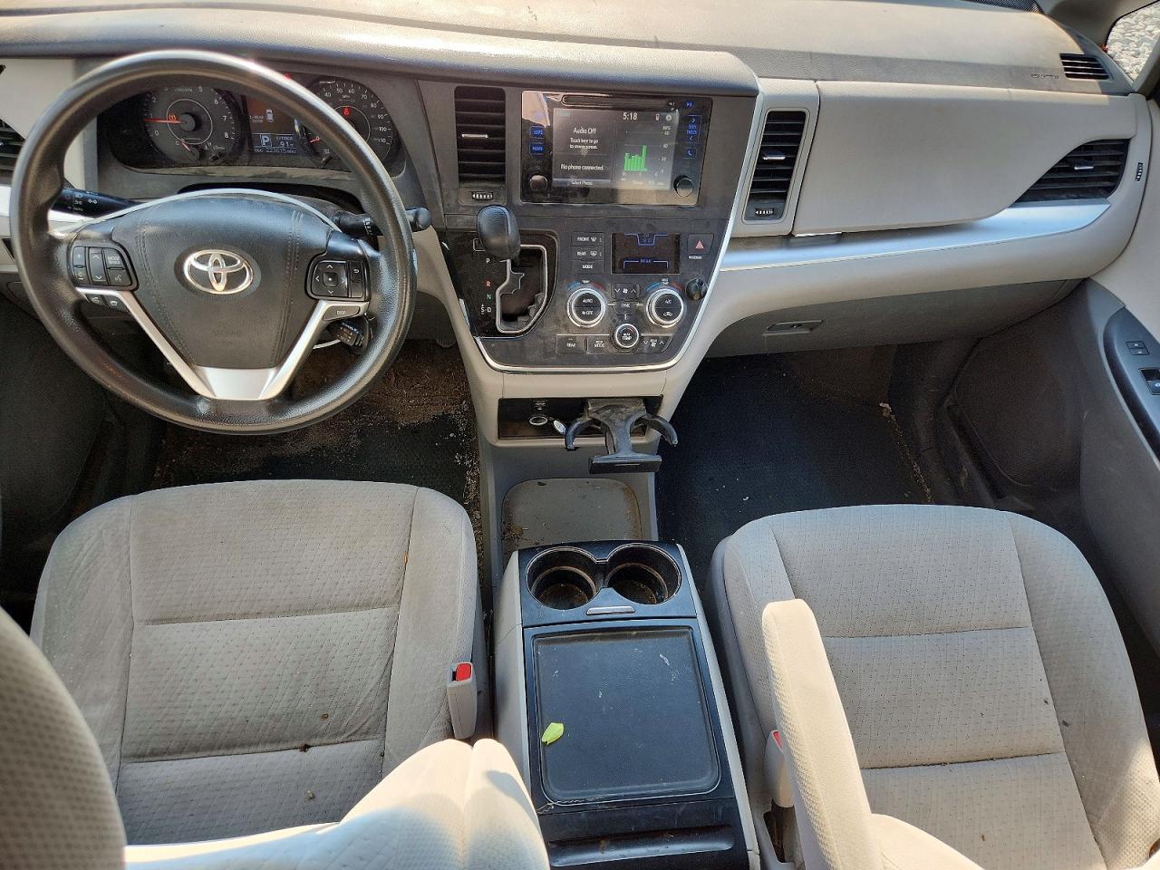 2015 Toyota Sienna Le Черный vin: 5TDJK3DC1FS097073