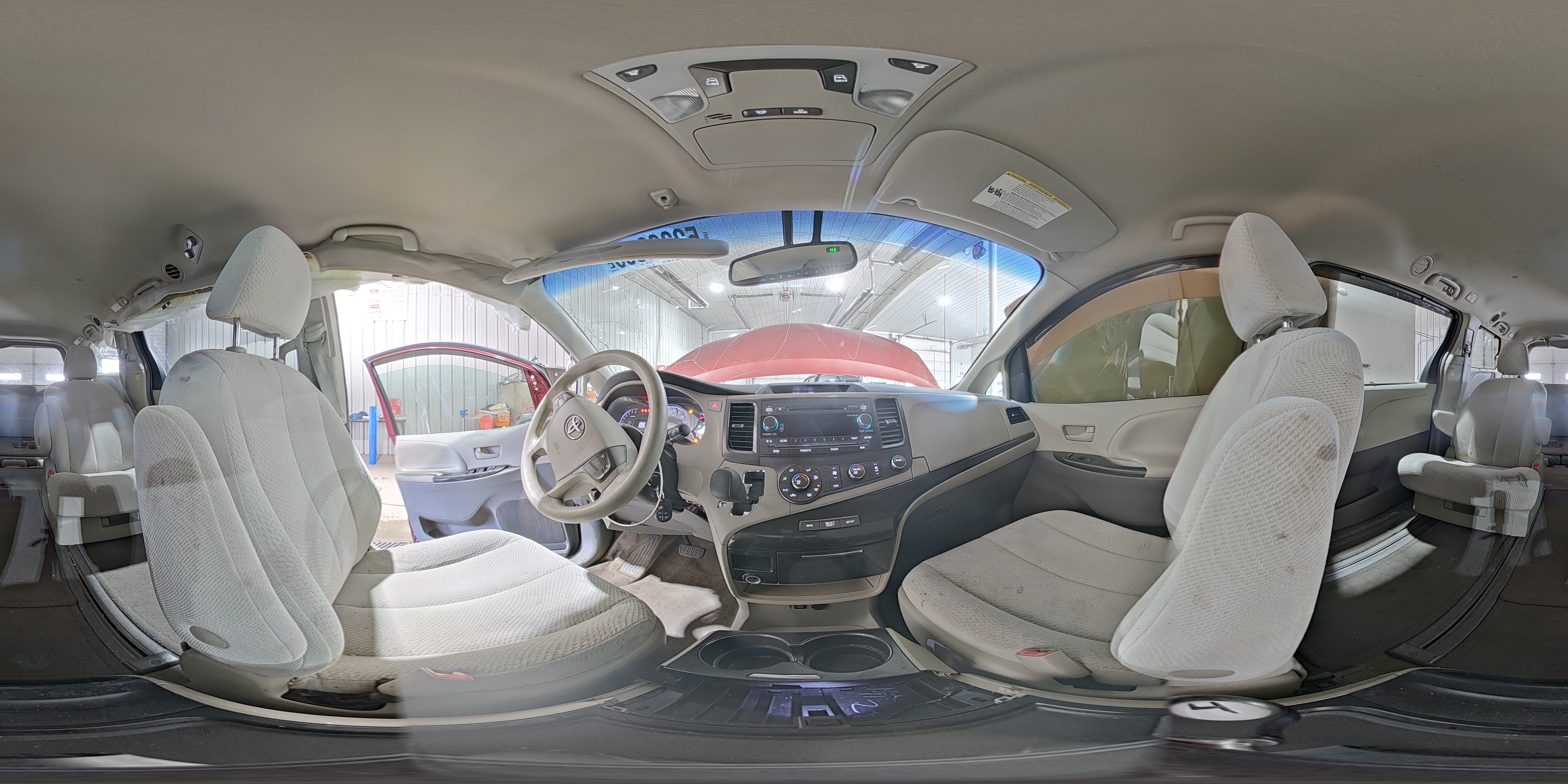 2012 Toyota Sienna Le Burgundy vin: 5TDJK3DC4CS030186