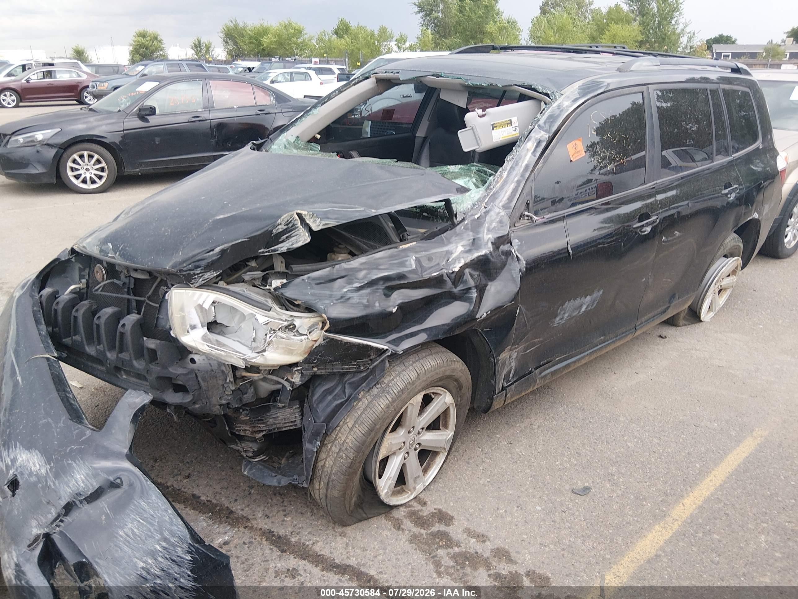 2010 Toyota Highlander Se V6 Черный vin: 5TDJK3EH1AS030623