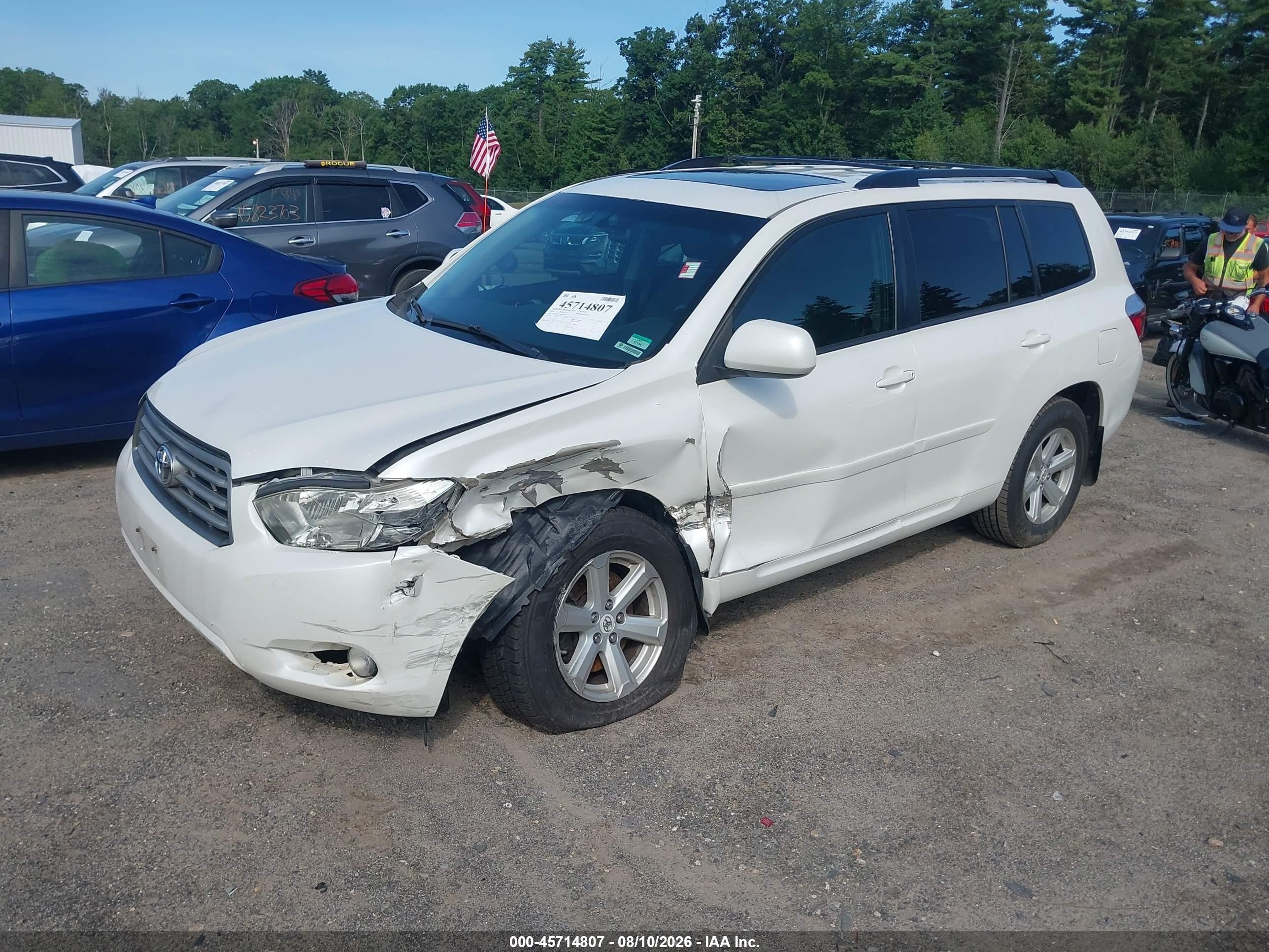 2010 Toyota Highlander Se V6 Белый vin: 5TDJK3EH1AS039208