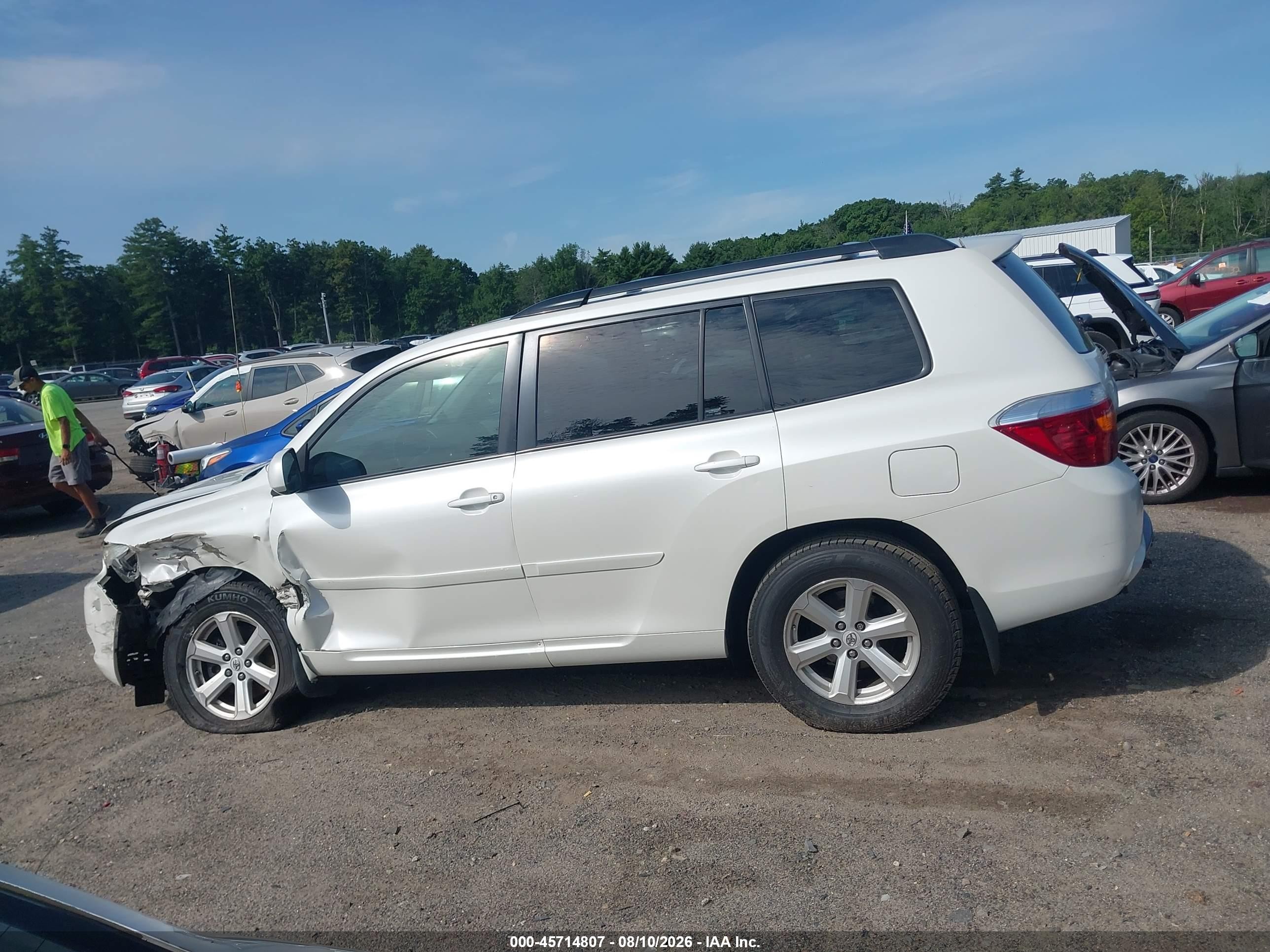 2010 Toyota Highlander Se V6 Белый vin: 5TDJK3EH1AS039208