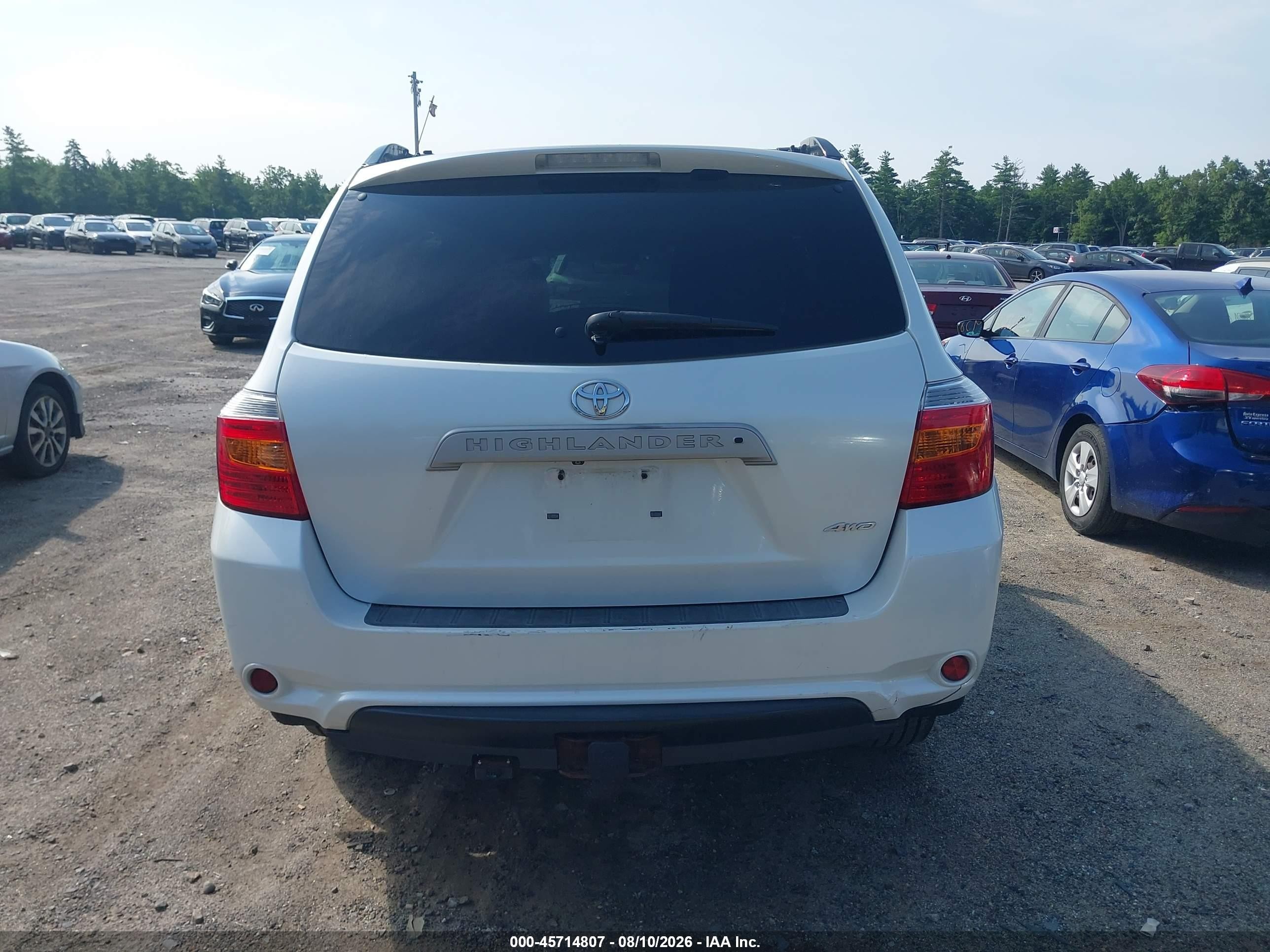 2010 Toyota Highlander Se V6 Белый vin: 5TDJK3EH1AS039208