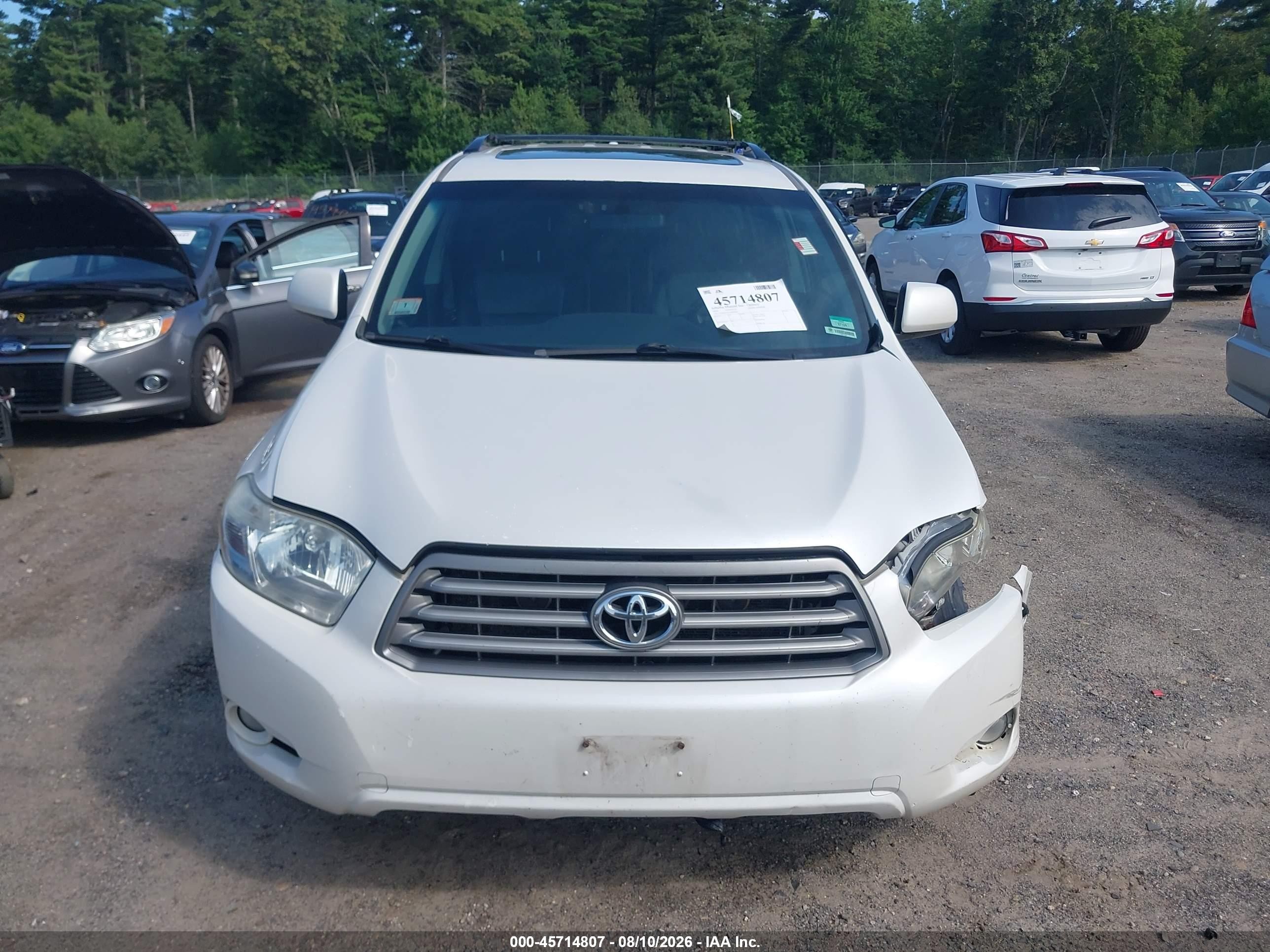2010 Toyota Highlander Se V6 Белый vin: 5TDJK3EH1AS039208