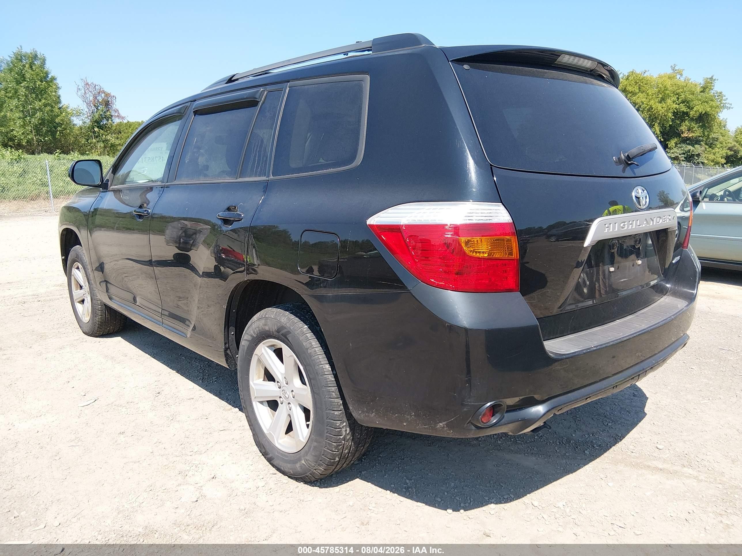 2010 Toyota Highlander Se V6 Black vin: 5TDJK3EH1AS040181
