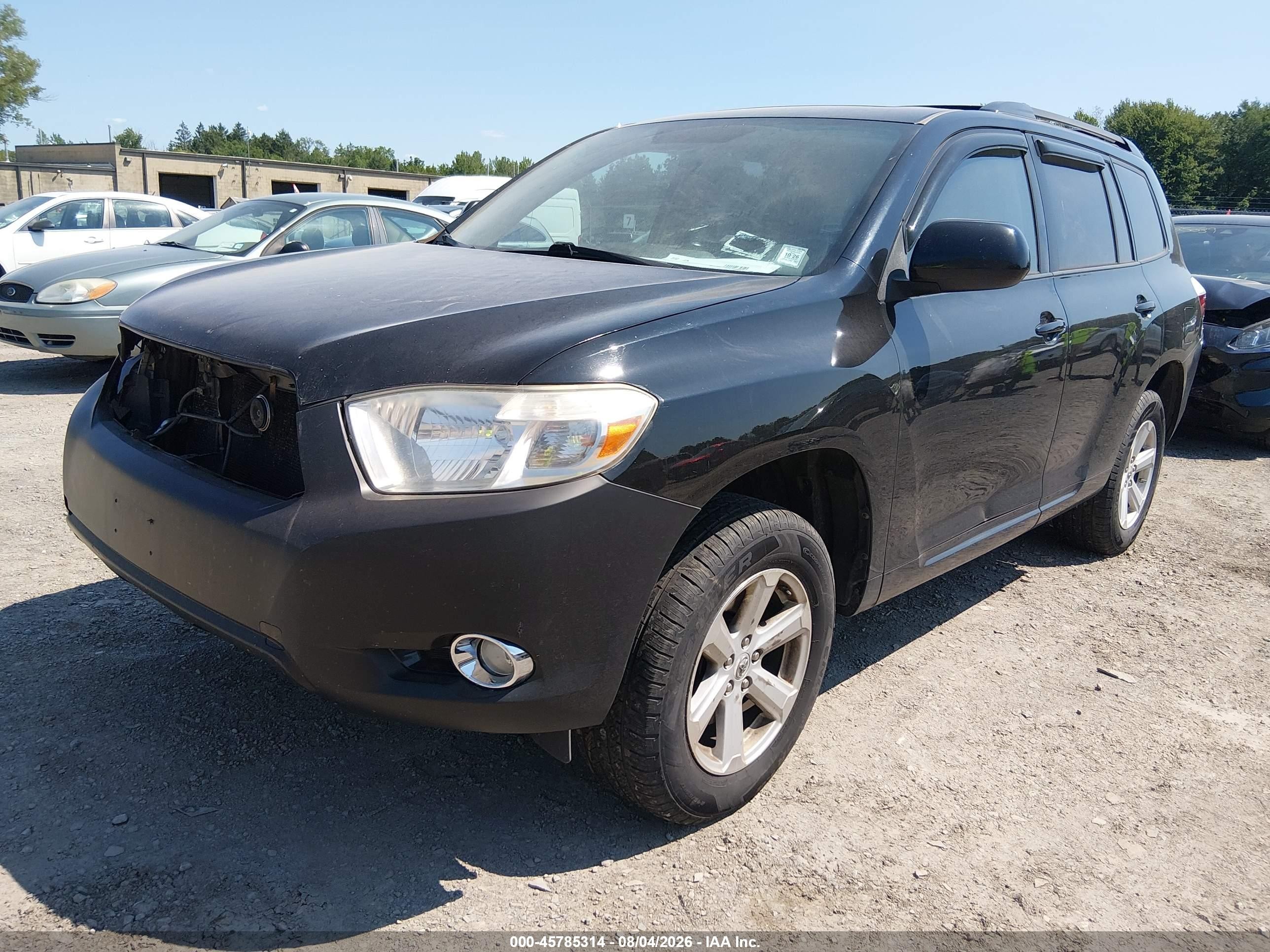 2010 Toyota Highlander Se V6 Black vin: 5TDJK3EH1AS040181