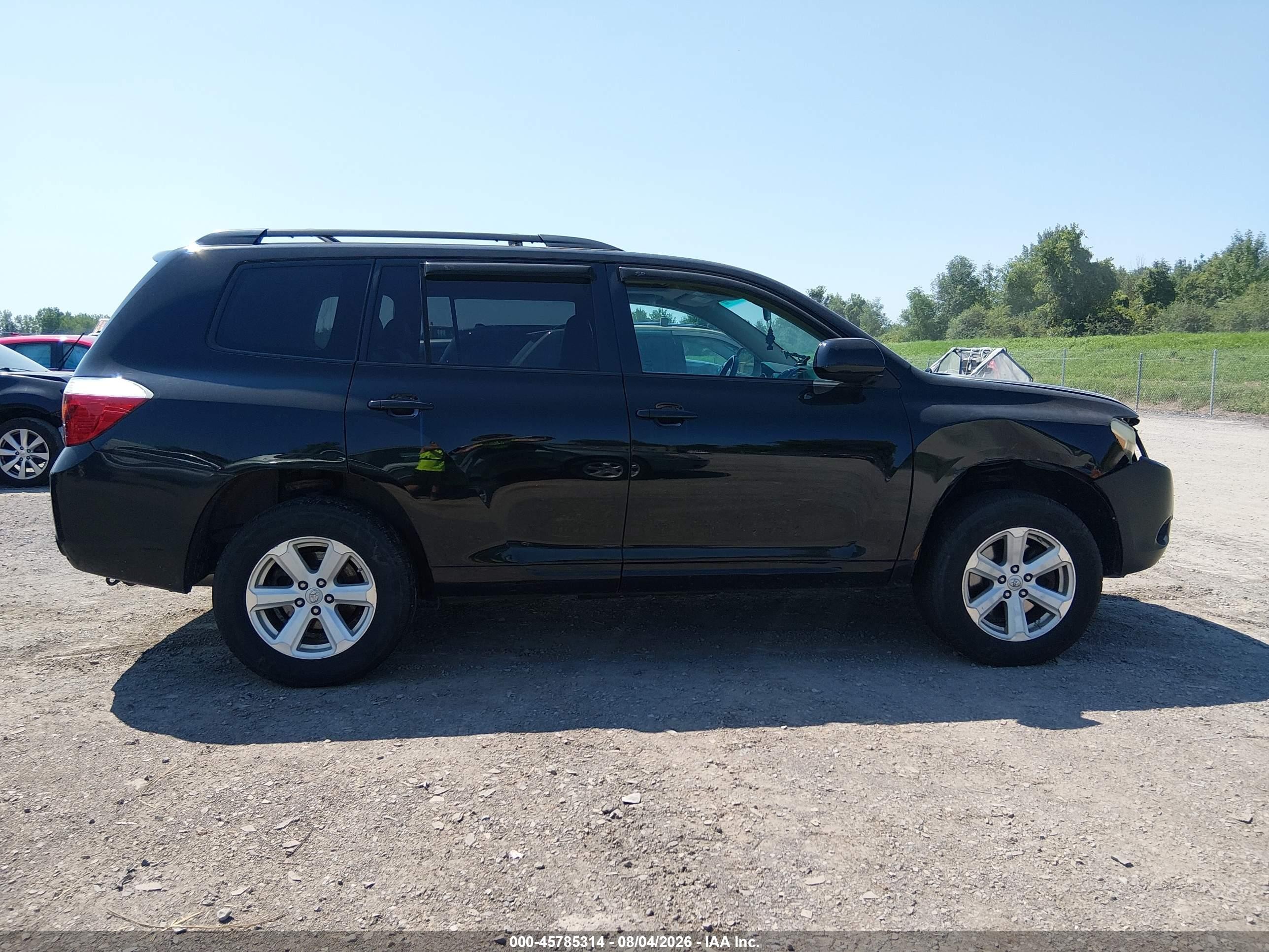 2010 Toyota Highlander Se V6 Black vin: 5TDJK3EH1AS040181