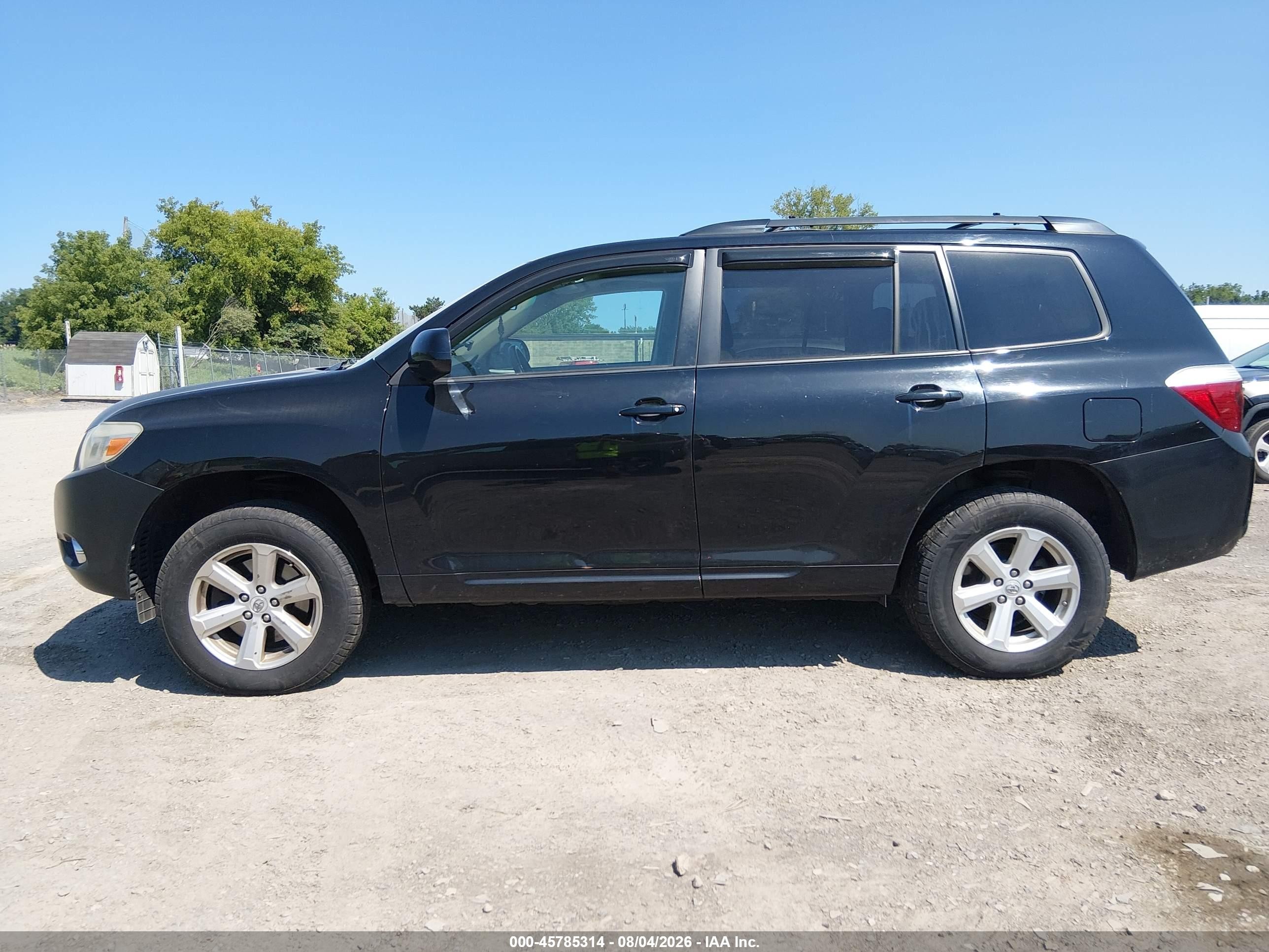 2010 Toyota Highlander Se V6 Black vin: 5TDJK3EH1AS040181