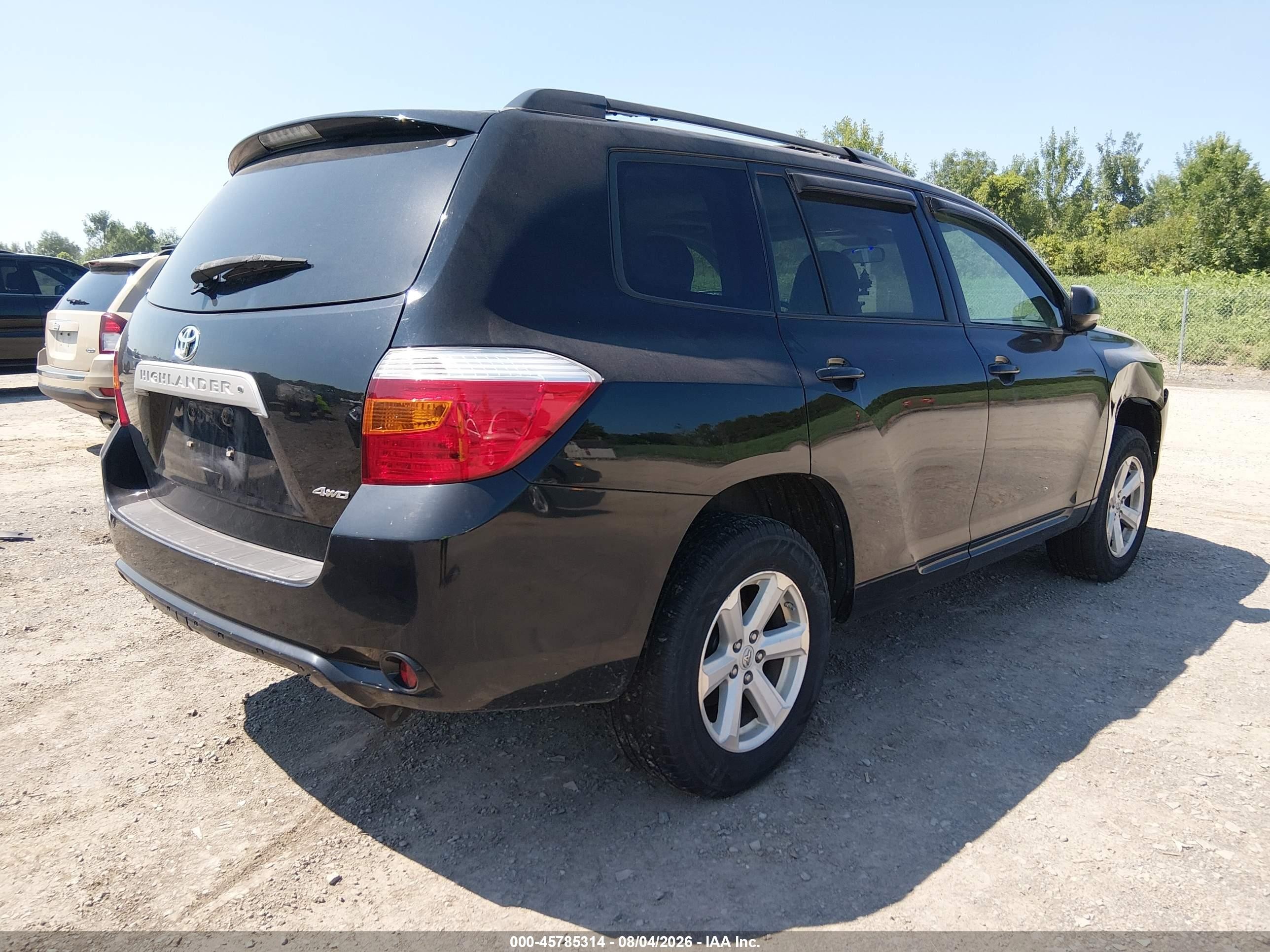 2010 Toyota Highlander Se V6 Black vin: 5TDJK3EH1AS040181