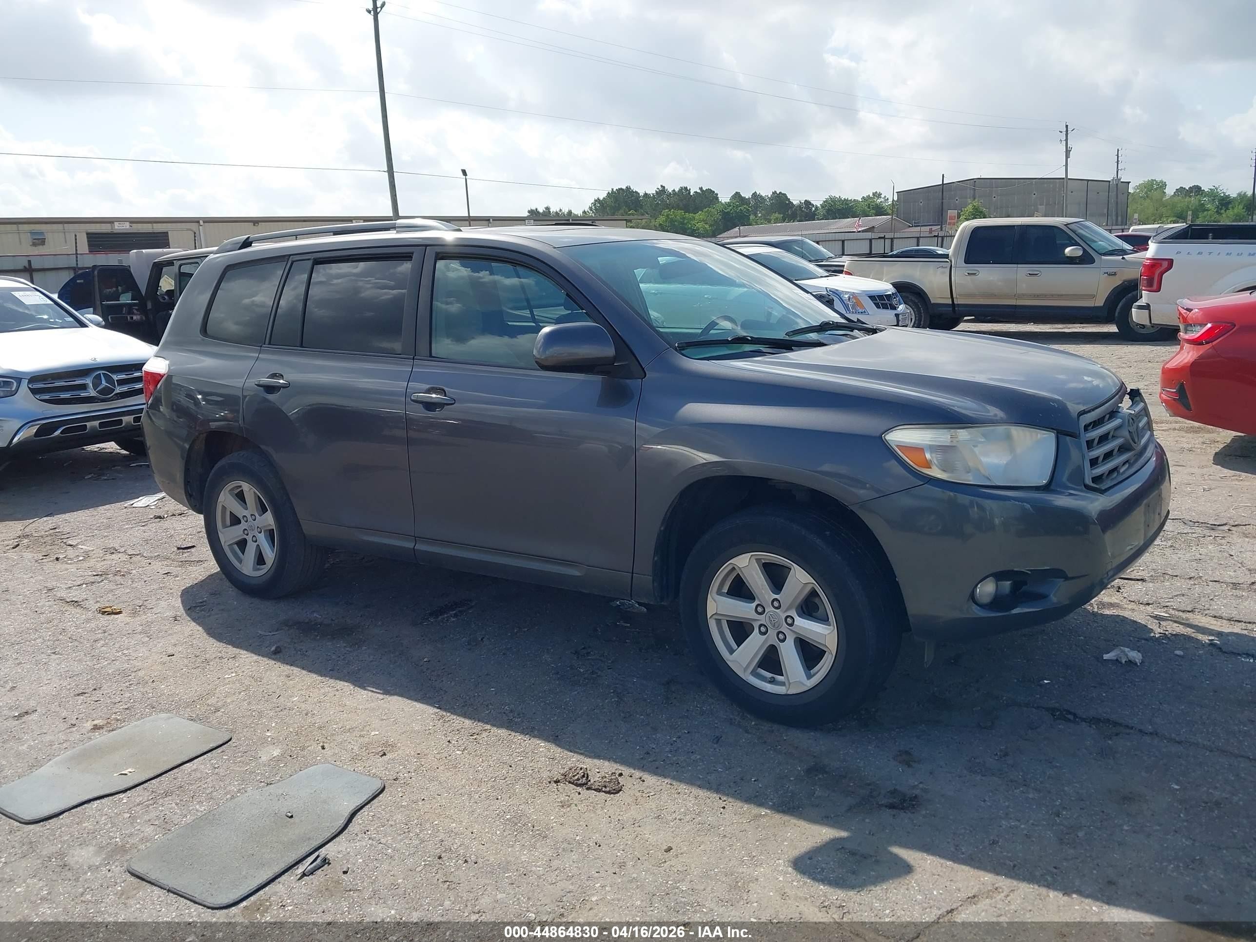 2010 Toyota Highlander Se V6 Gray vin: 5TDJK3EH2AS009876