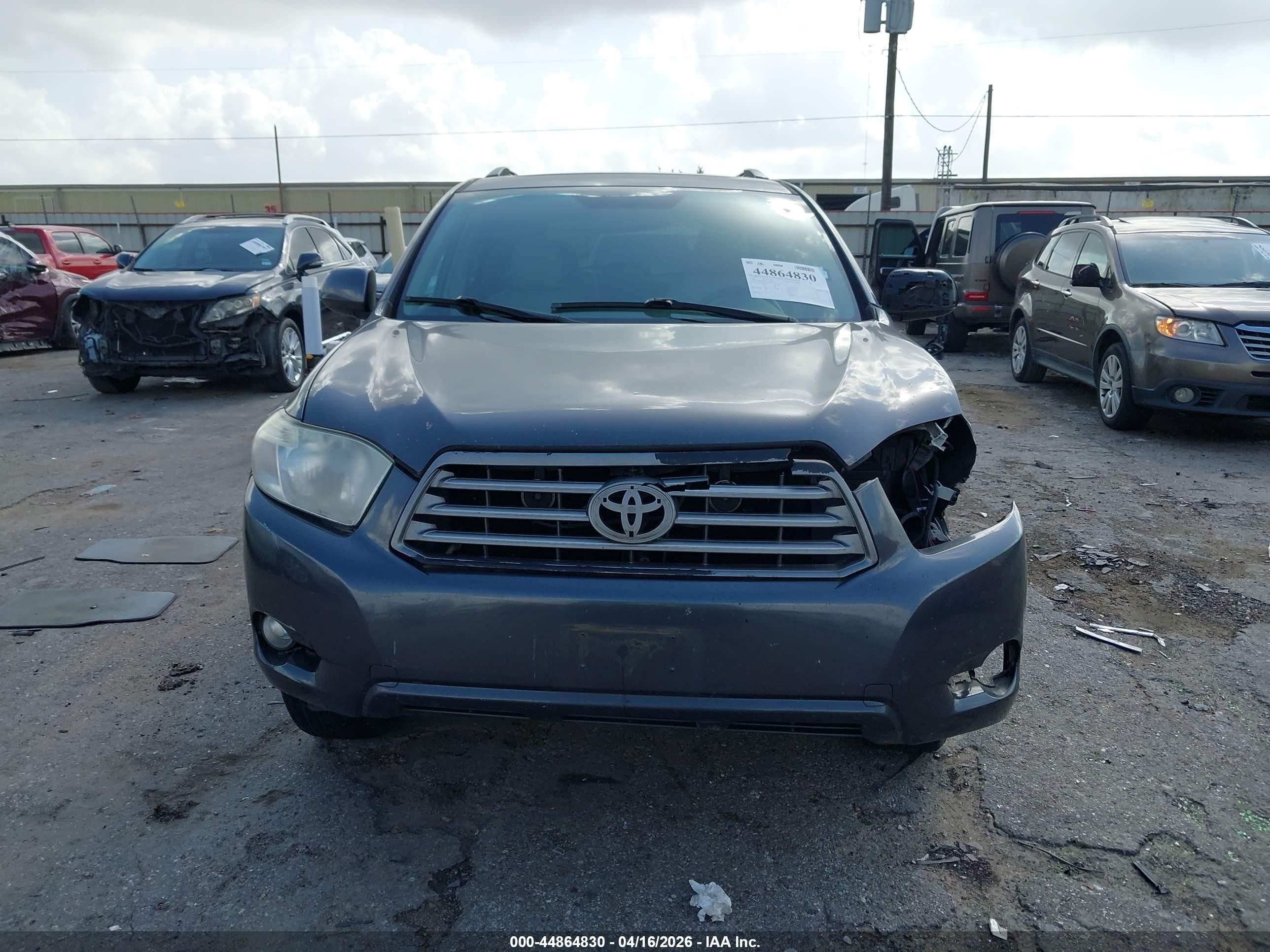 2010 Toyota Highlander Se V6 Gray vin: 5TDJK3EH2AS009876