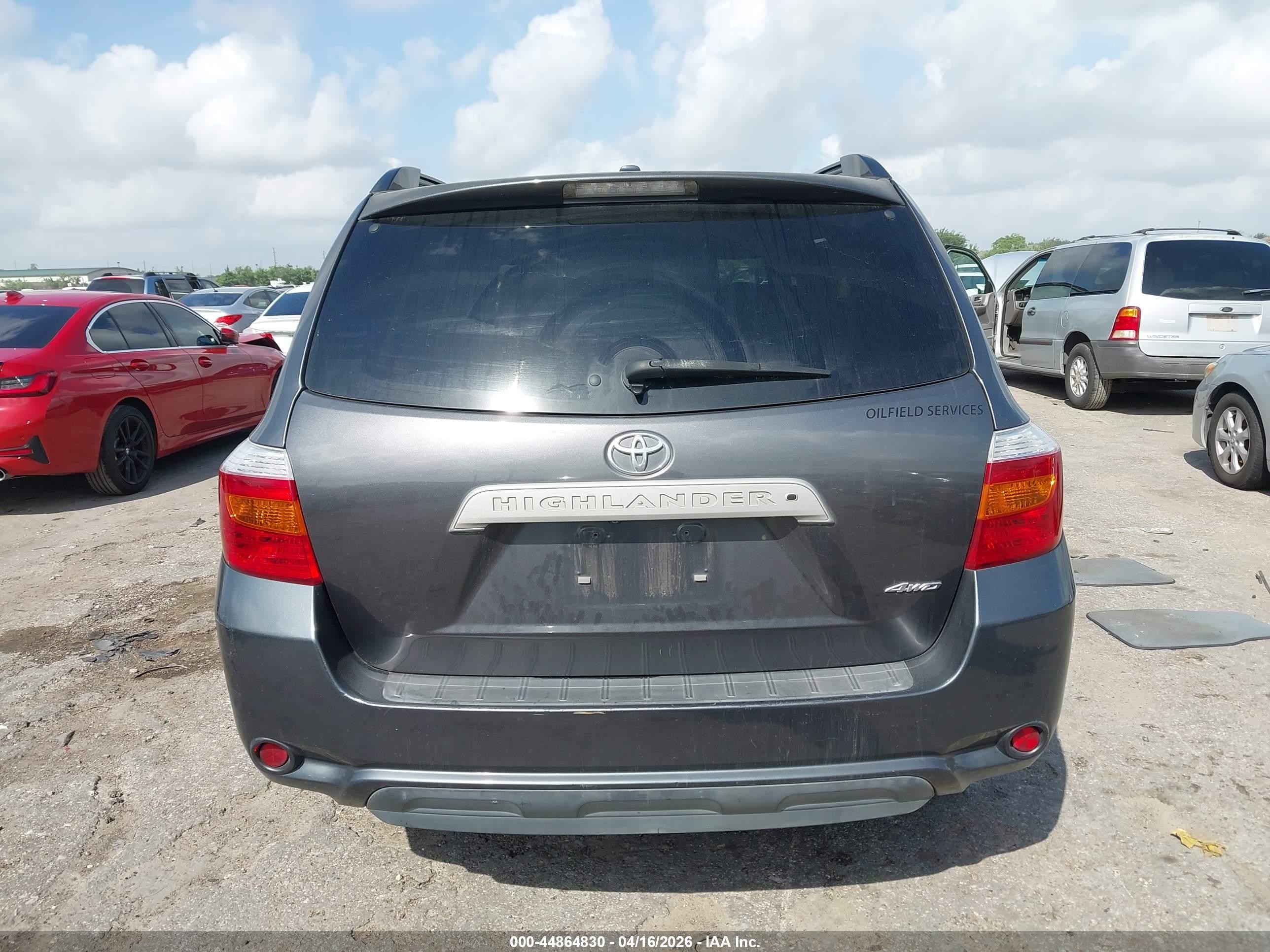 2010 Toyota Highlander Se V6 Gray vin: 5TDJK3EH2AS009876