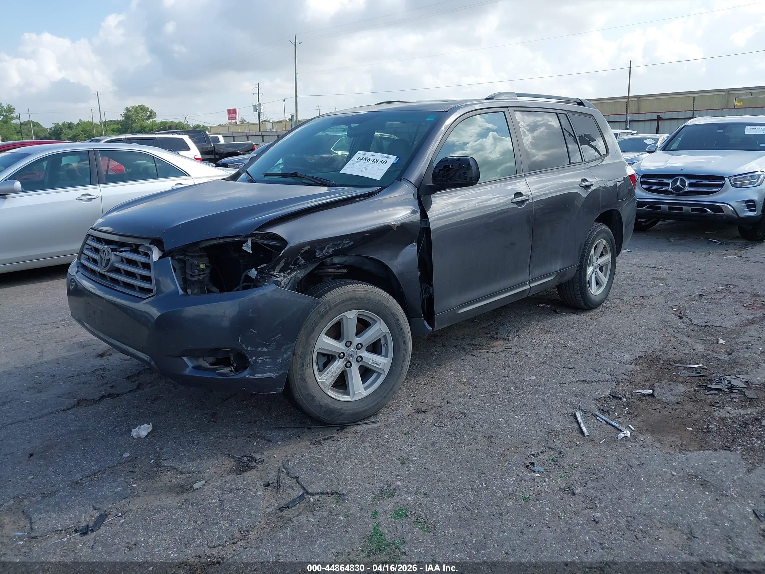 2010 Toyota Highlander Se V6 Gray vin: 5TDJK3EH2AS009876