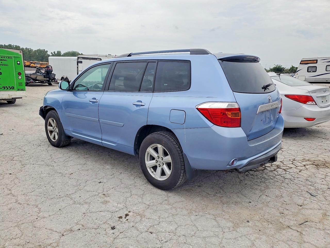 2010 Toyota Highlander Se Blue vin: 5TDJK3EH4AS011371