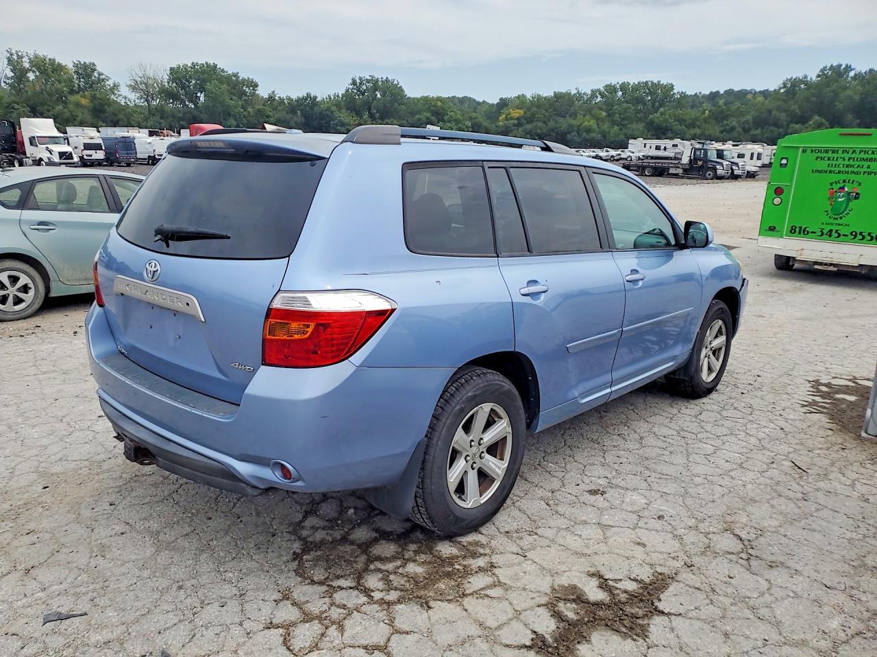 2010 Toyota Highlander Se Blue vin: 5TDJK3EH4AS011371
