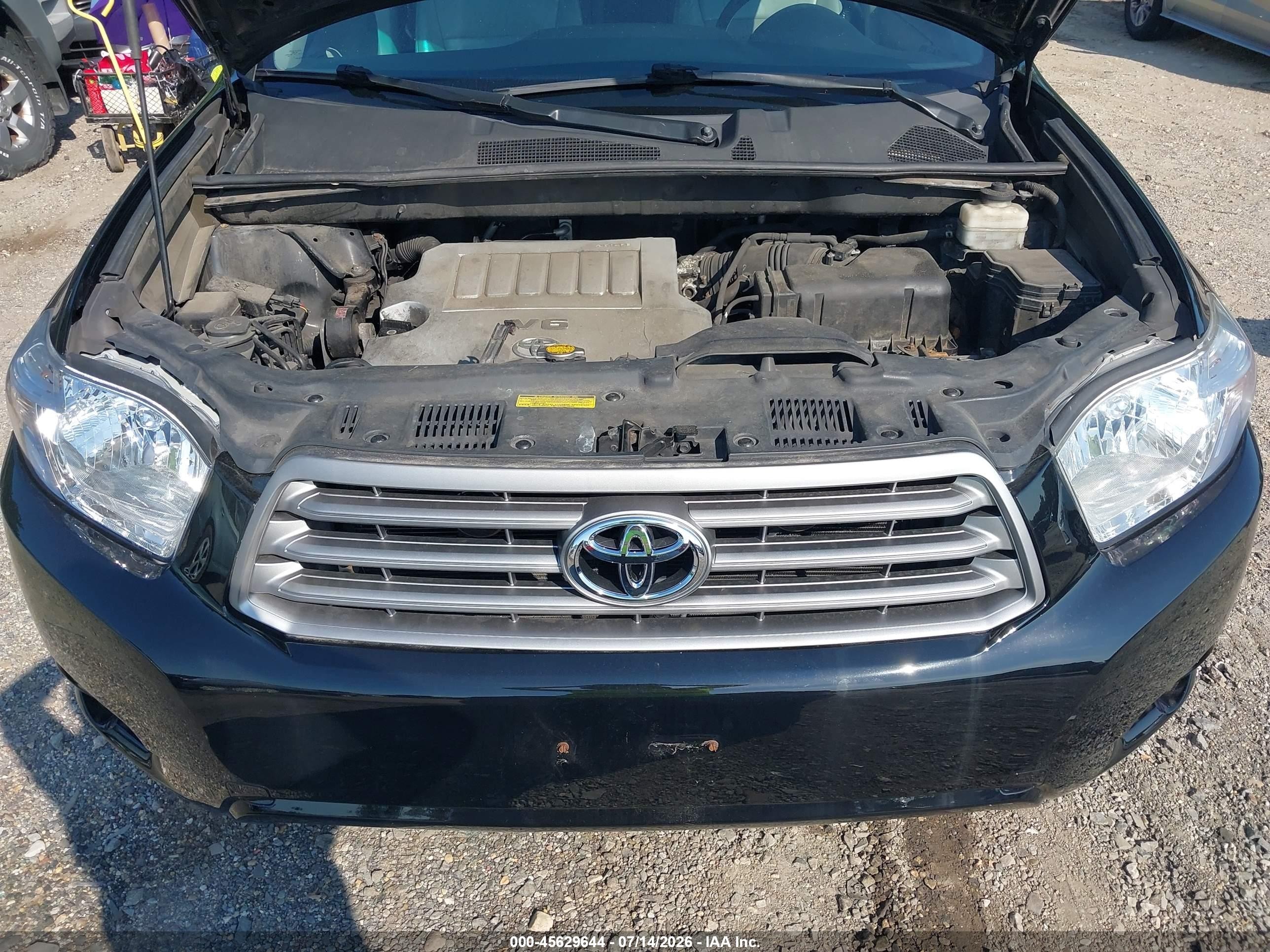 2010 Toyota Highlander Se V6 Black vin: 5TDJK3EH4AS039168