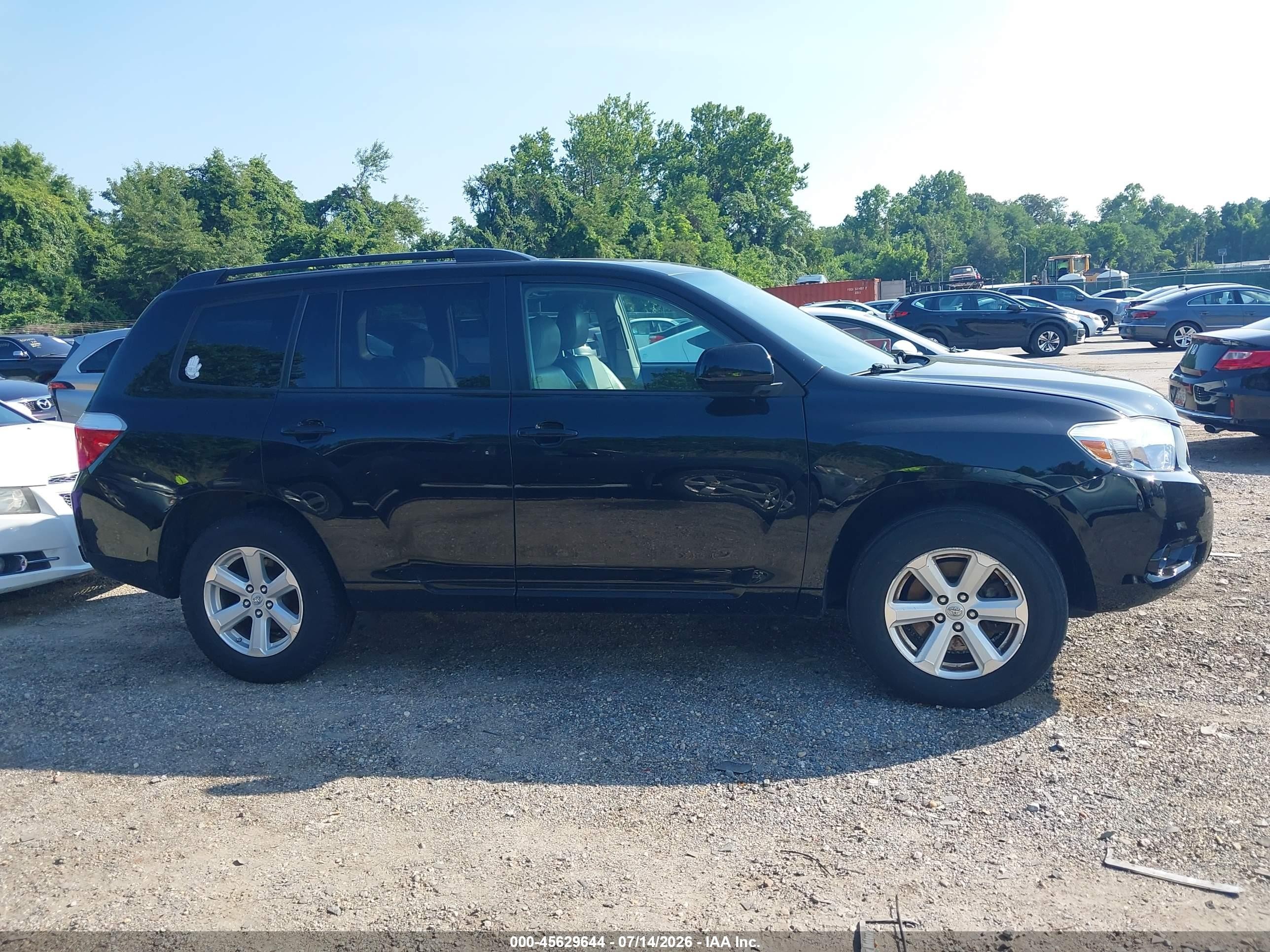2010 Toyota Highlander Se V6 Black vin: 5TDJK3EH4AS039168
