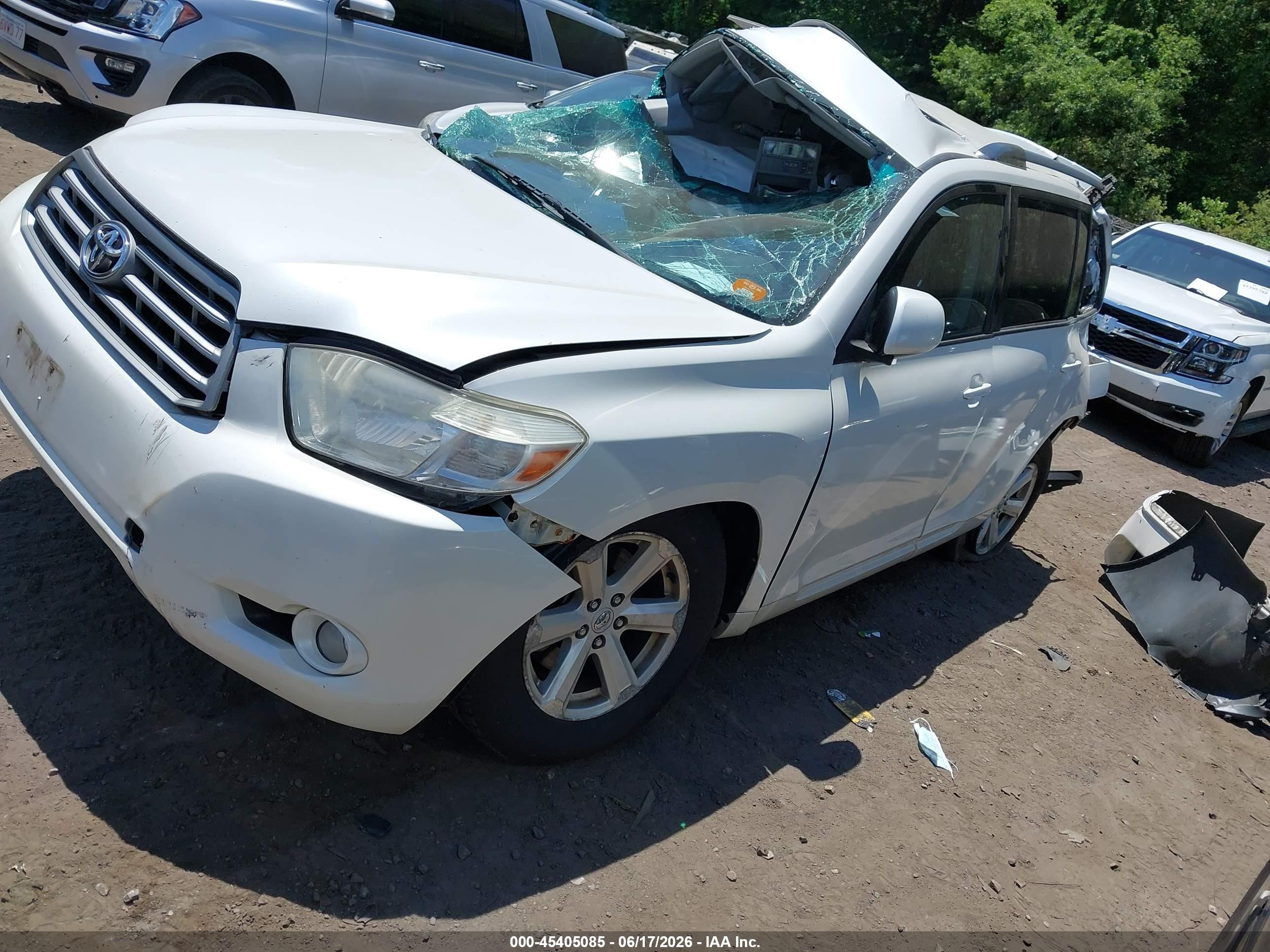 2010 Toyota Highlander Se V6 Белый vin: 5TDJK3EH5AS032794