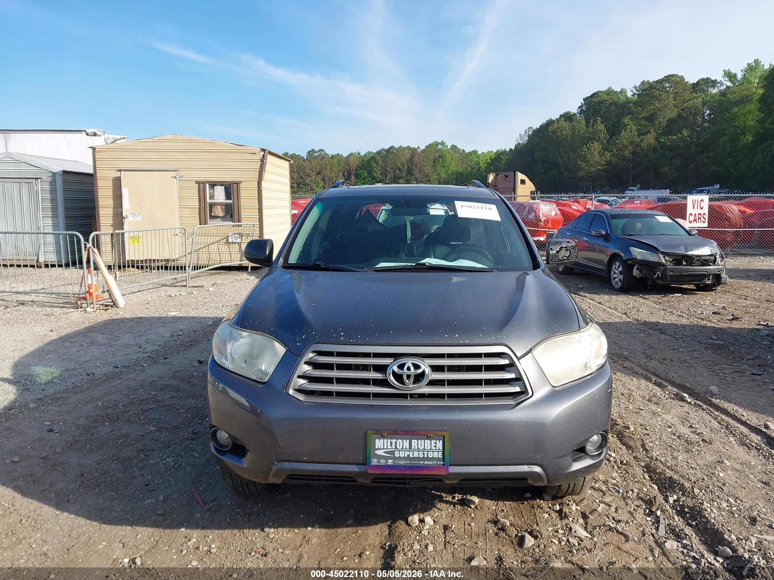 2010 Toyota Highlander Se V6 Серый vin: 5TDJK3EH5AS034111