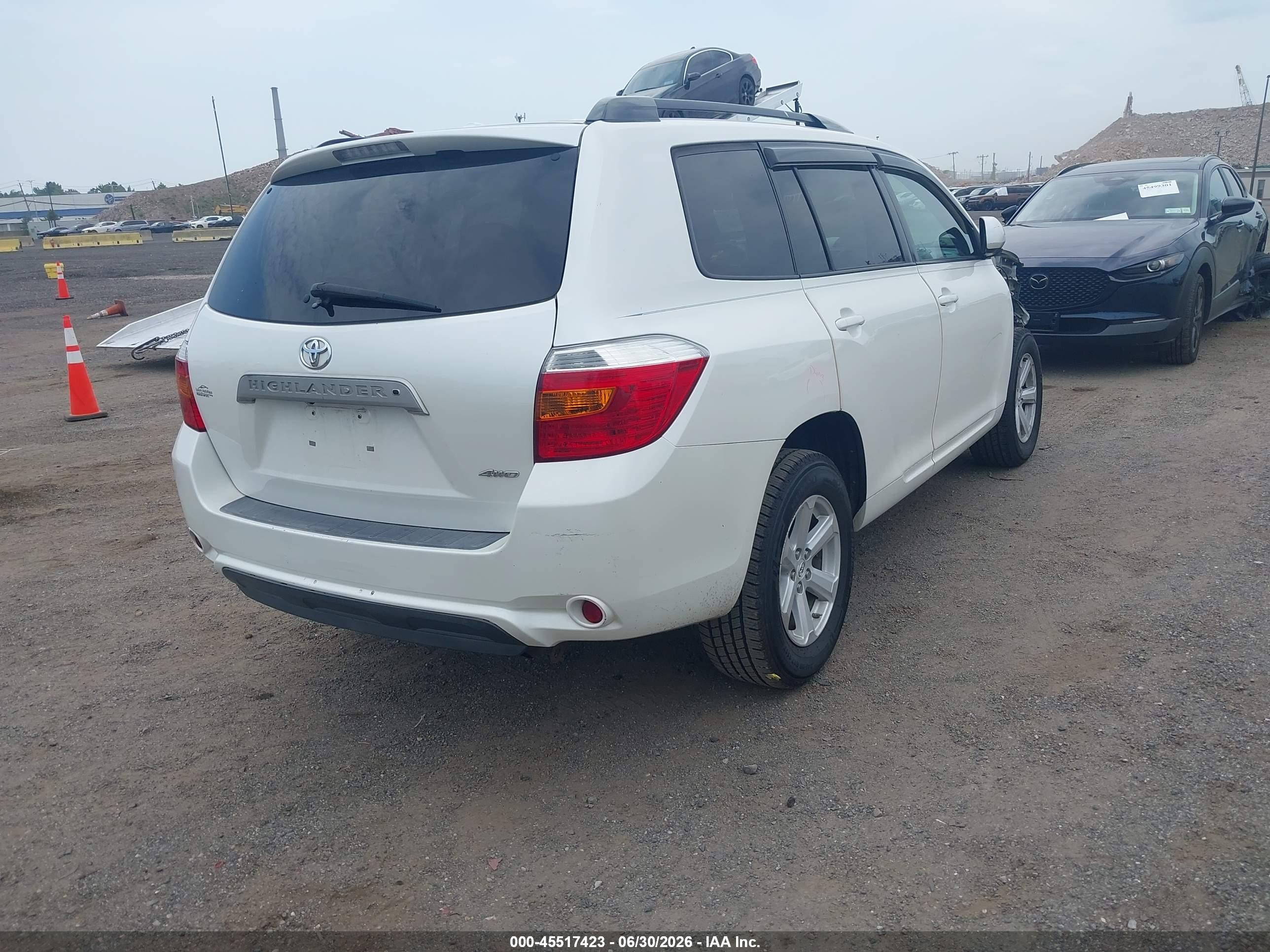 2010 Toyota Highlander Se V6 White vin: 5TDJK3EH5AS035954