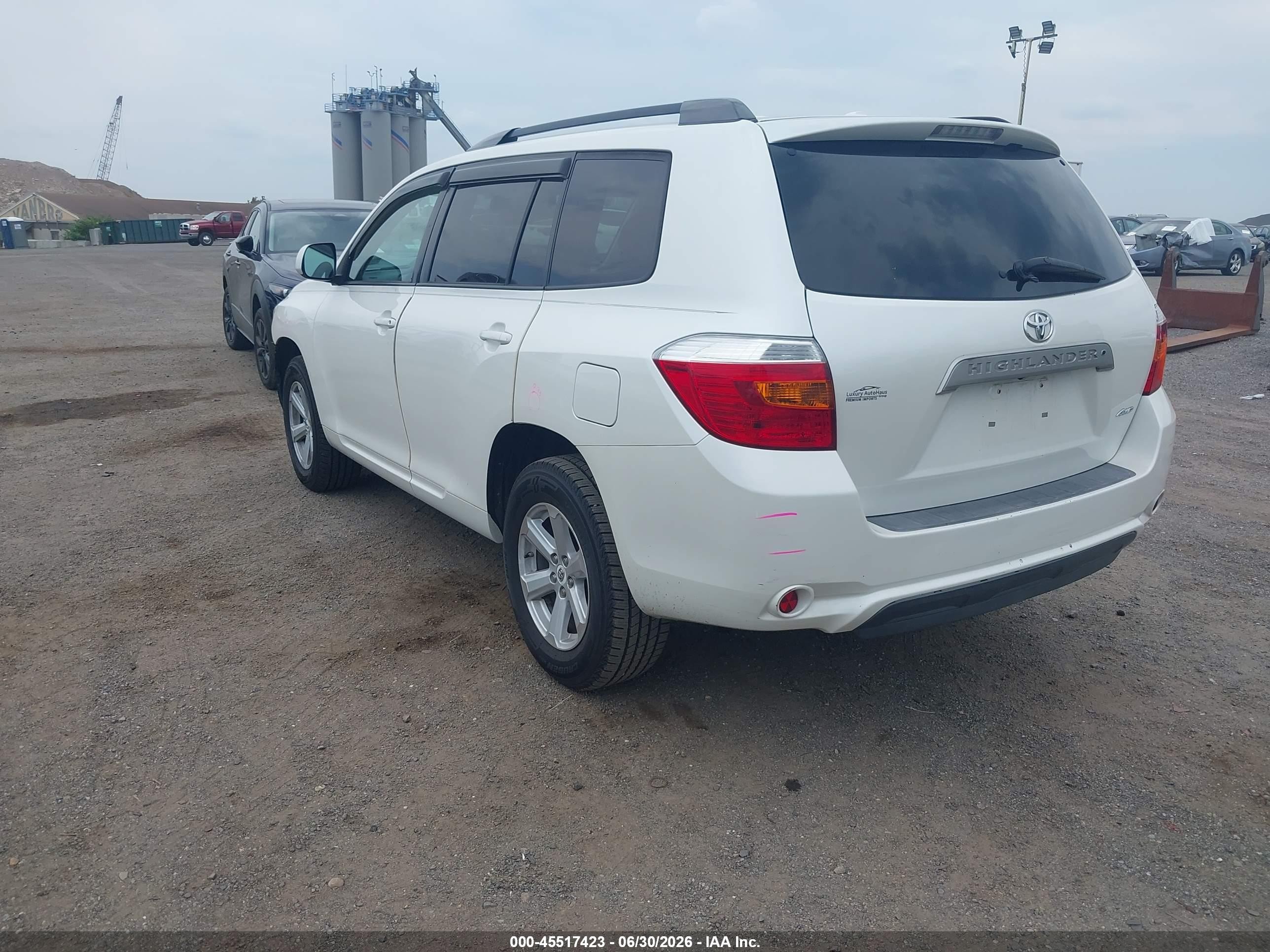 2010 Toyota Highlander Se V6 White vin: 5TDJK3EH5AS035954
