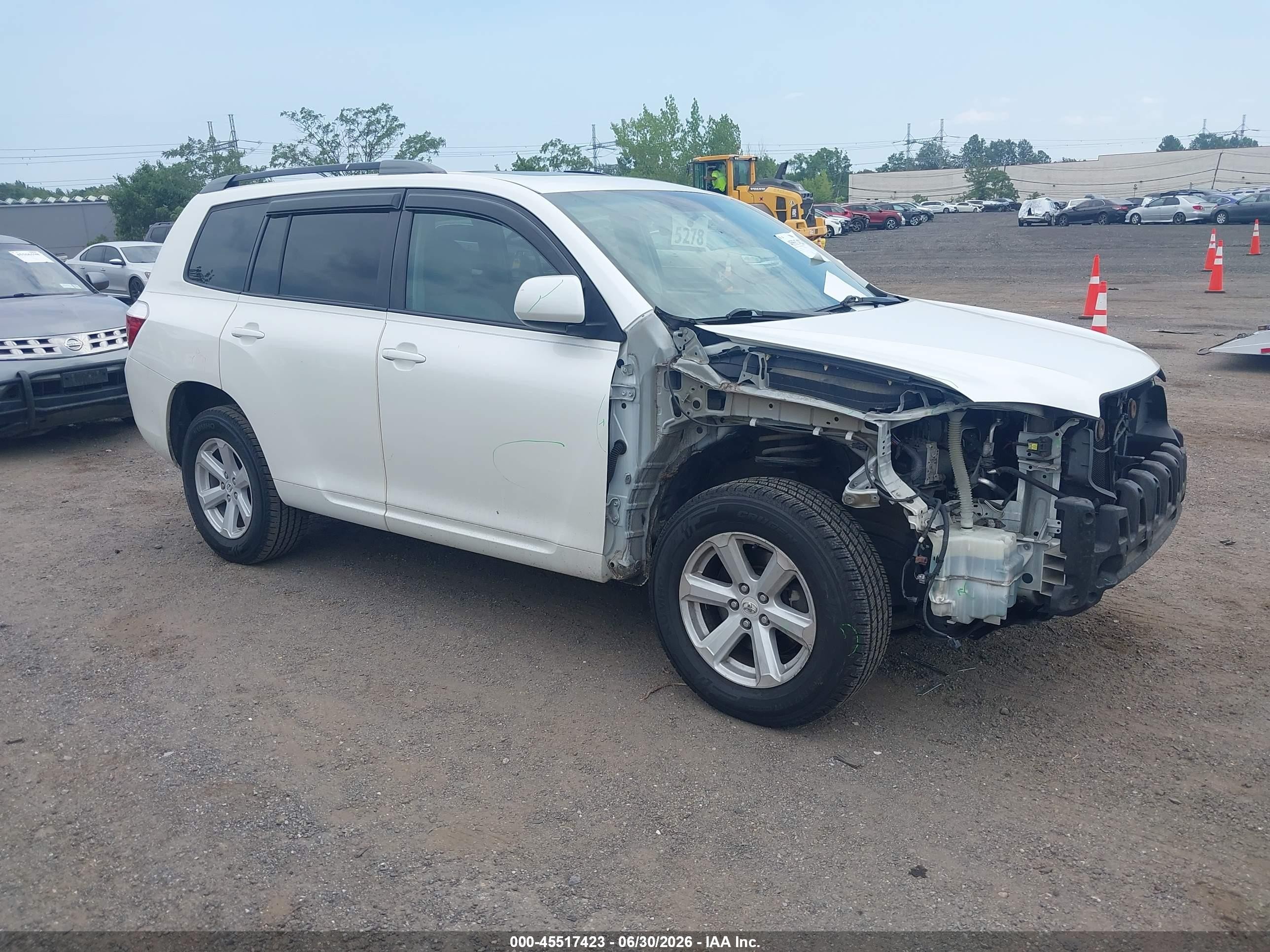 2010 Toyota Highlander Se V6 White vin: 5TDJK3EH5AS035954