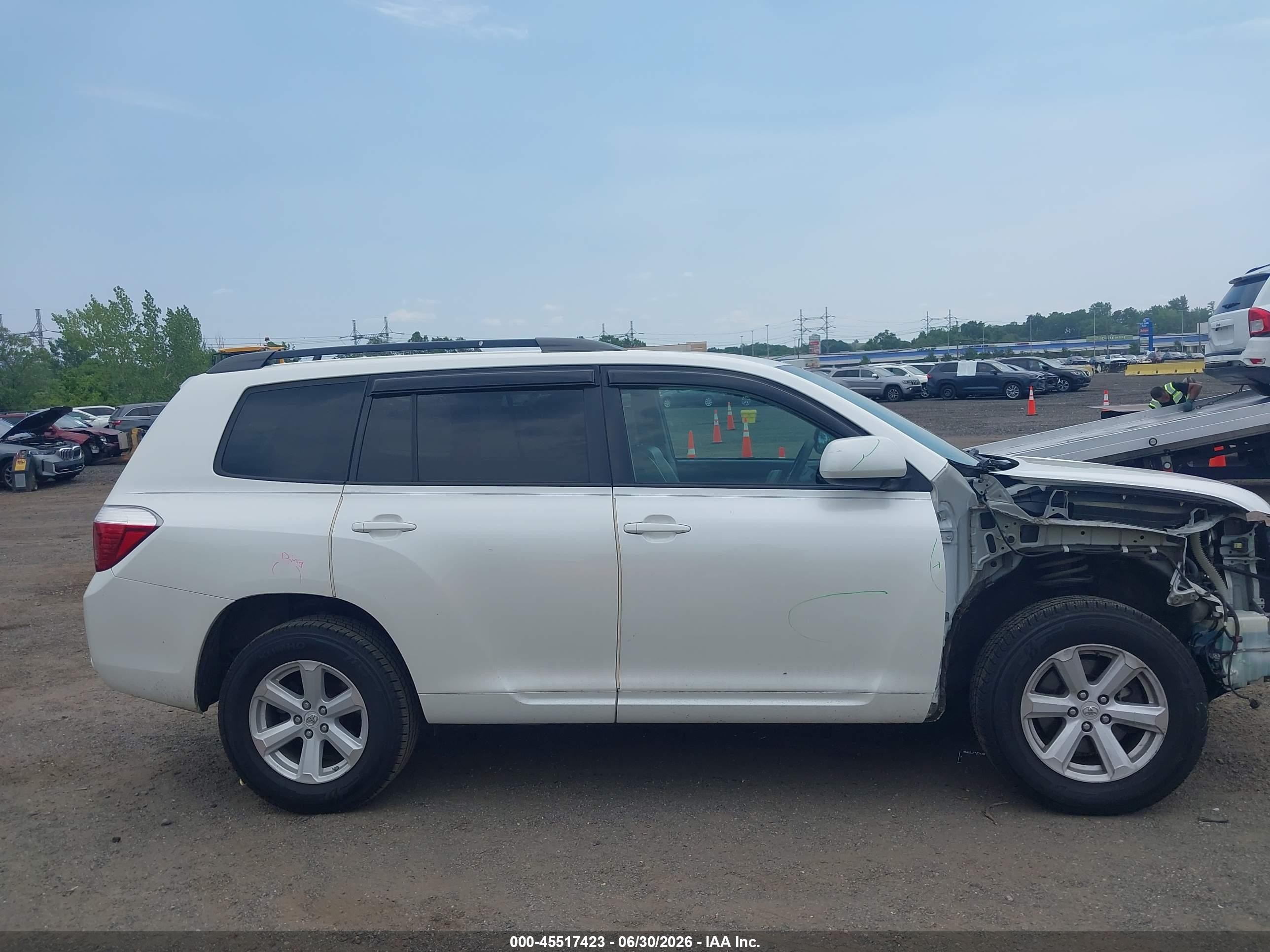 2010 Toyota Highlander Se V6 White vin: 5TDJK3EH5AS035954