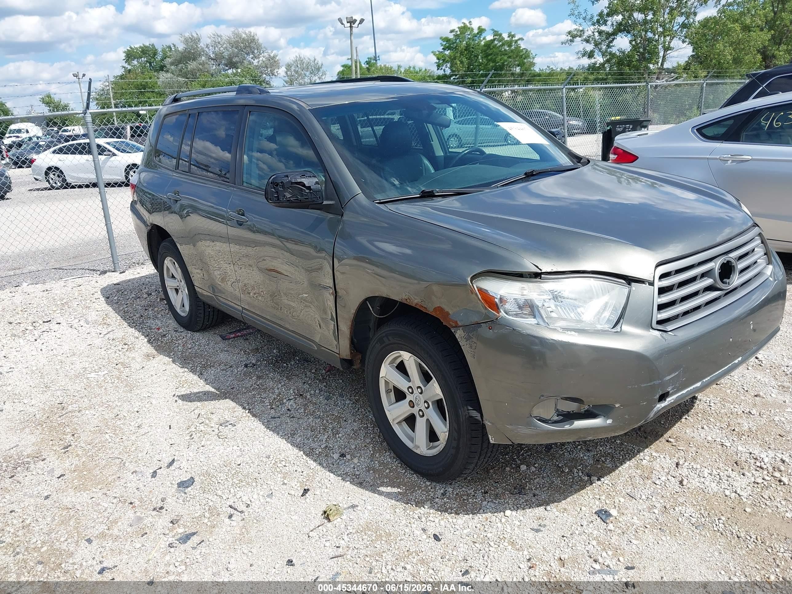 2010 Toyota Highlander Se V6 Gray vin: 5TDJK3EH6AS014398