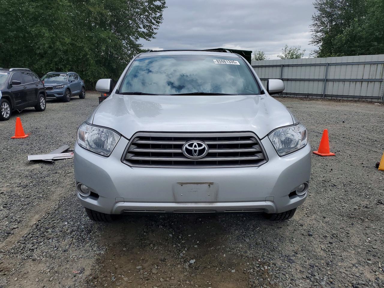 2010 Toyota Highlander Se Silver vin: 5TDJK3EH6AS036577