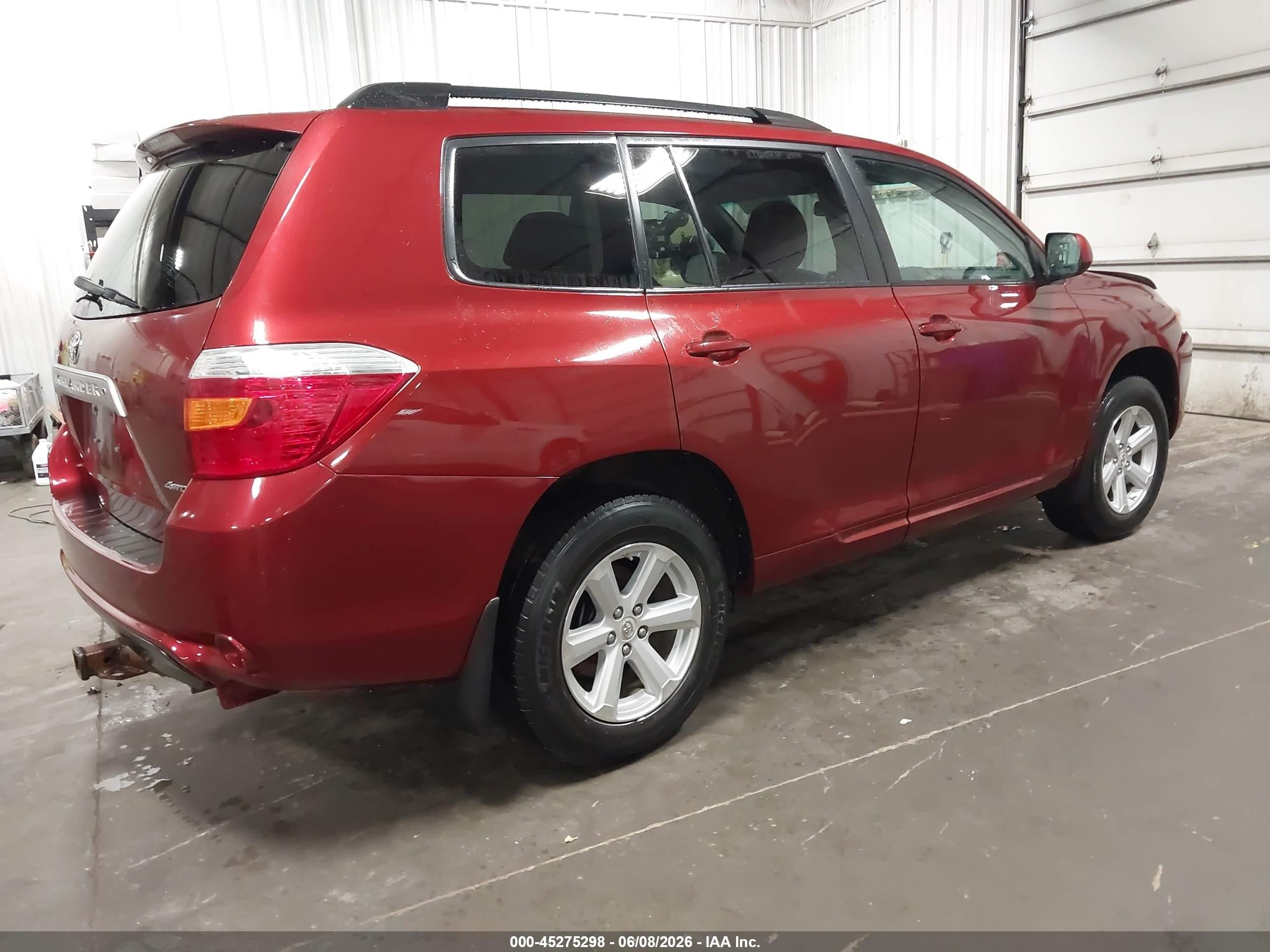 2010 Toyota Highlander Se V6 Red vin: 5TDJK3EH7AS025765