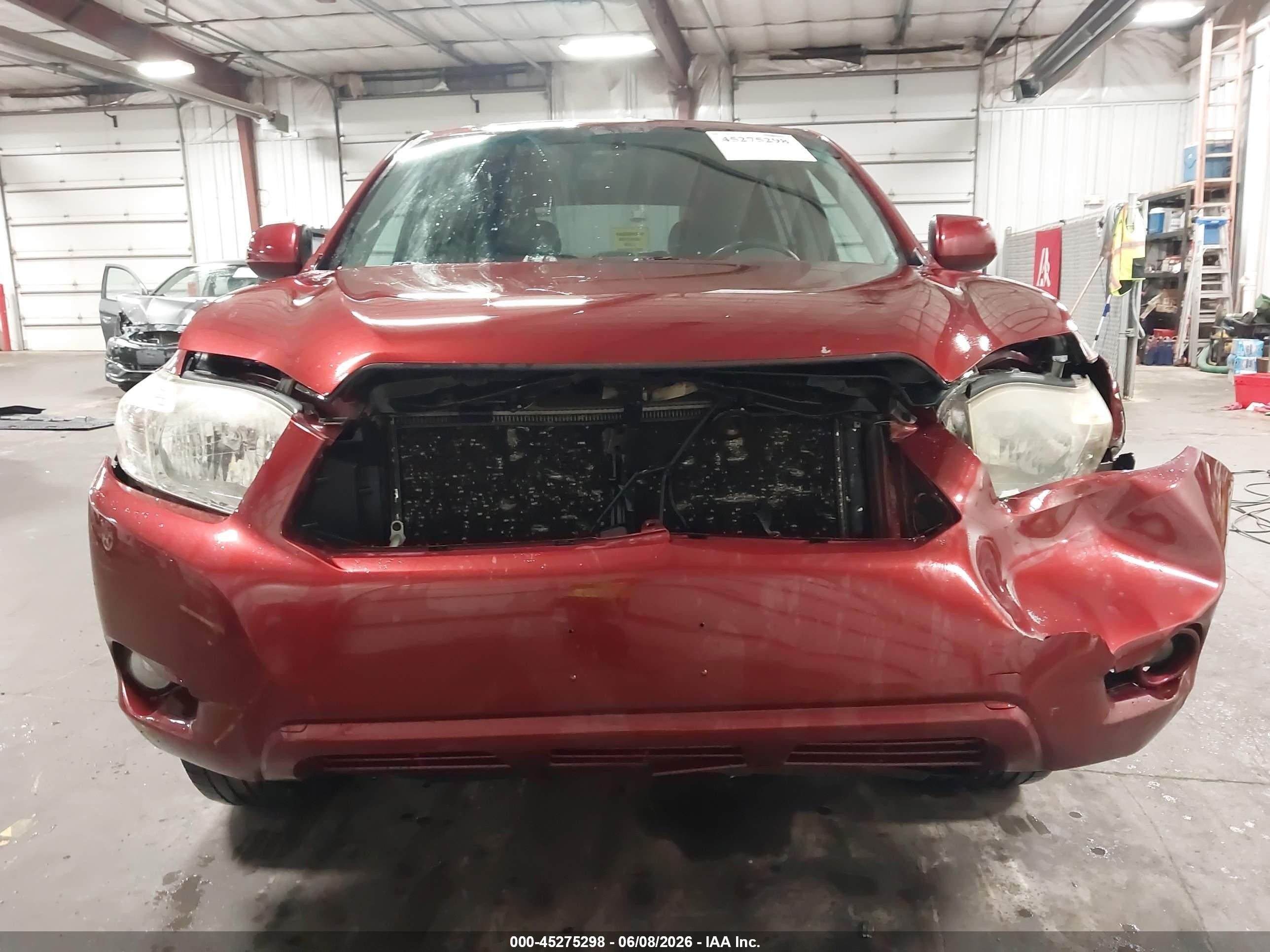 2010 Toyota Highlander Se V6 Red vin: 5TDJK3EH7AS025765