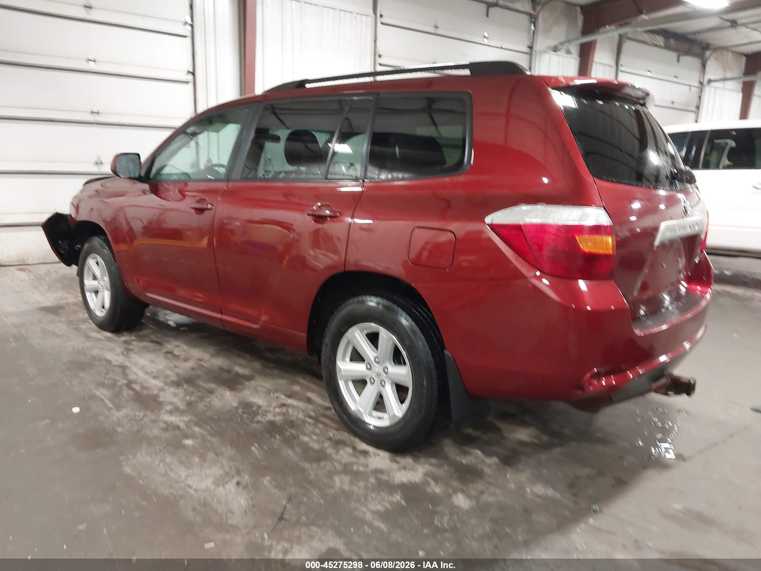 2010 Toyota Highlander Se V6 Red vin: 5TDJK3EH7AS025765