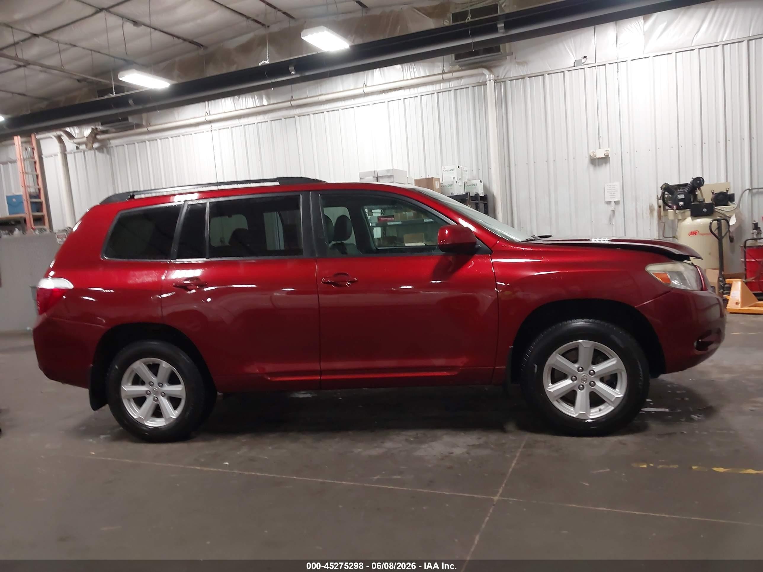 2010 Toyota Highlander Se V6 Red vin: 5TDJK3EH7AS025765